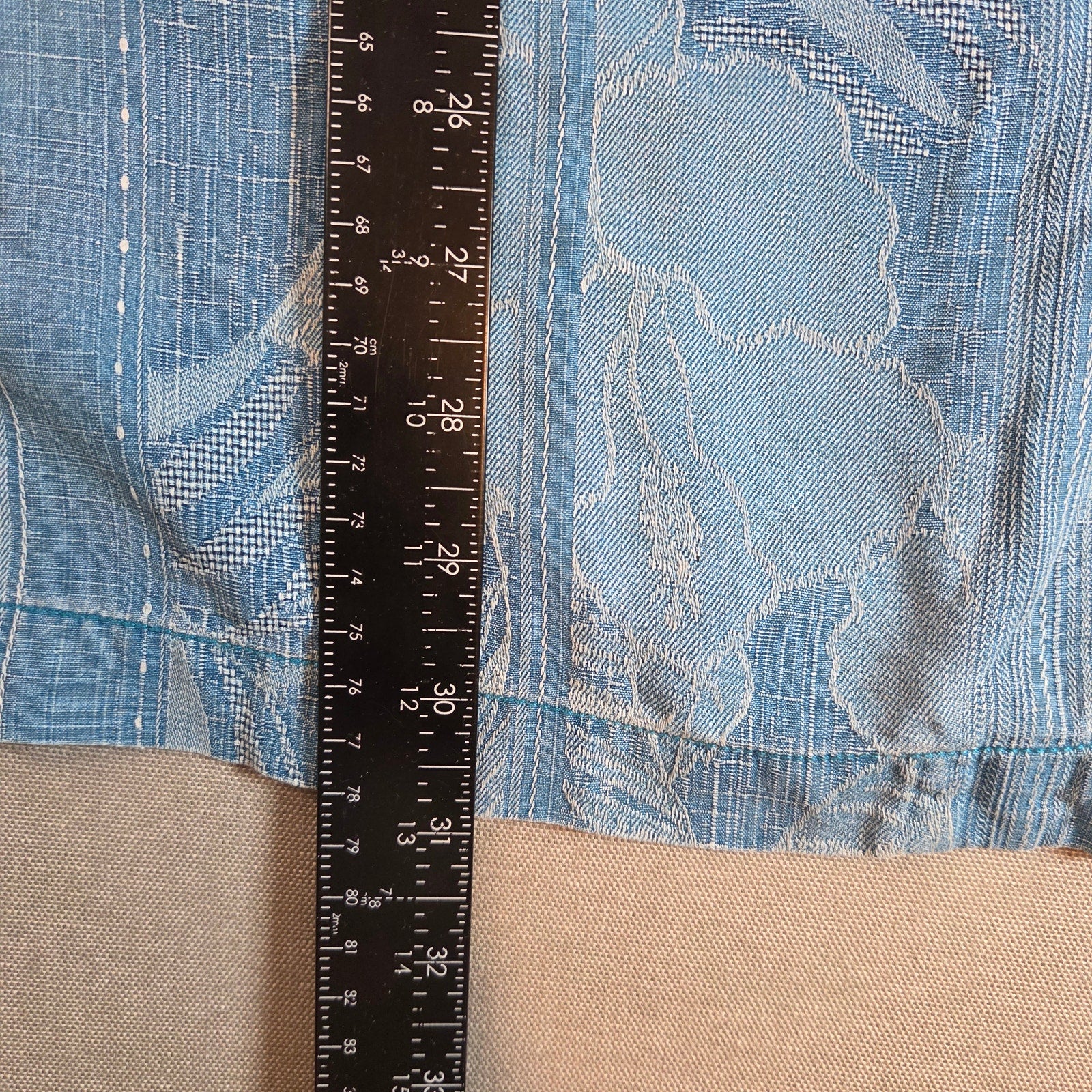 Tommy Bahama TB93 Blue Silk Button Down Shirt Men’s XXL Short Sleeve