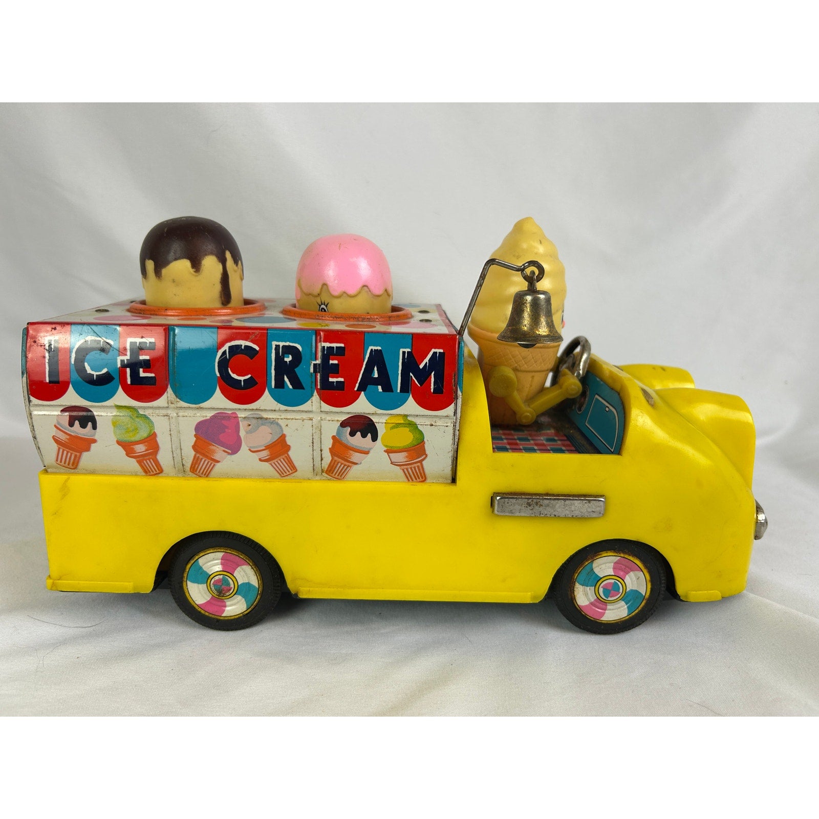 Vintage Bandai Ice Cream Truck Battery Operated Toy