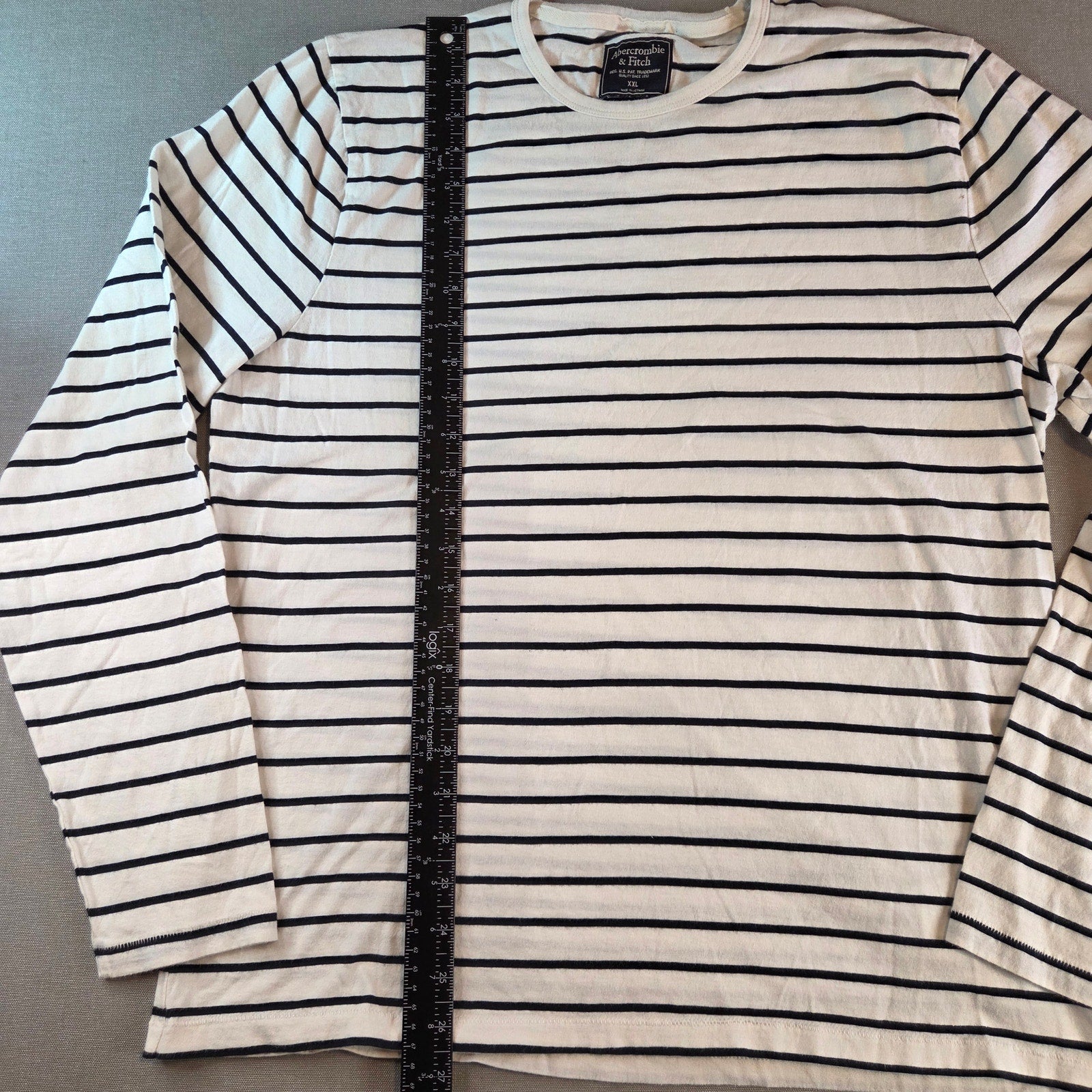 Abercrombie & Fitch Women’s XXL Striped Cotton Crewneck Long Sleeve Sweater