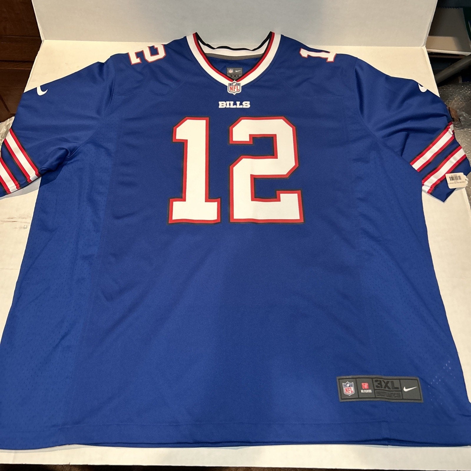 Jim Kelley #12 Buffalo Bills NFL Football Jersey Size 3XL