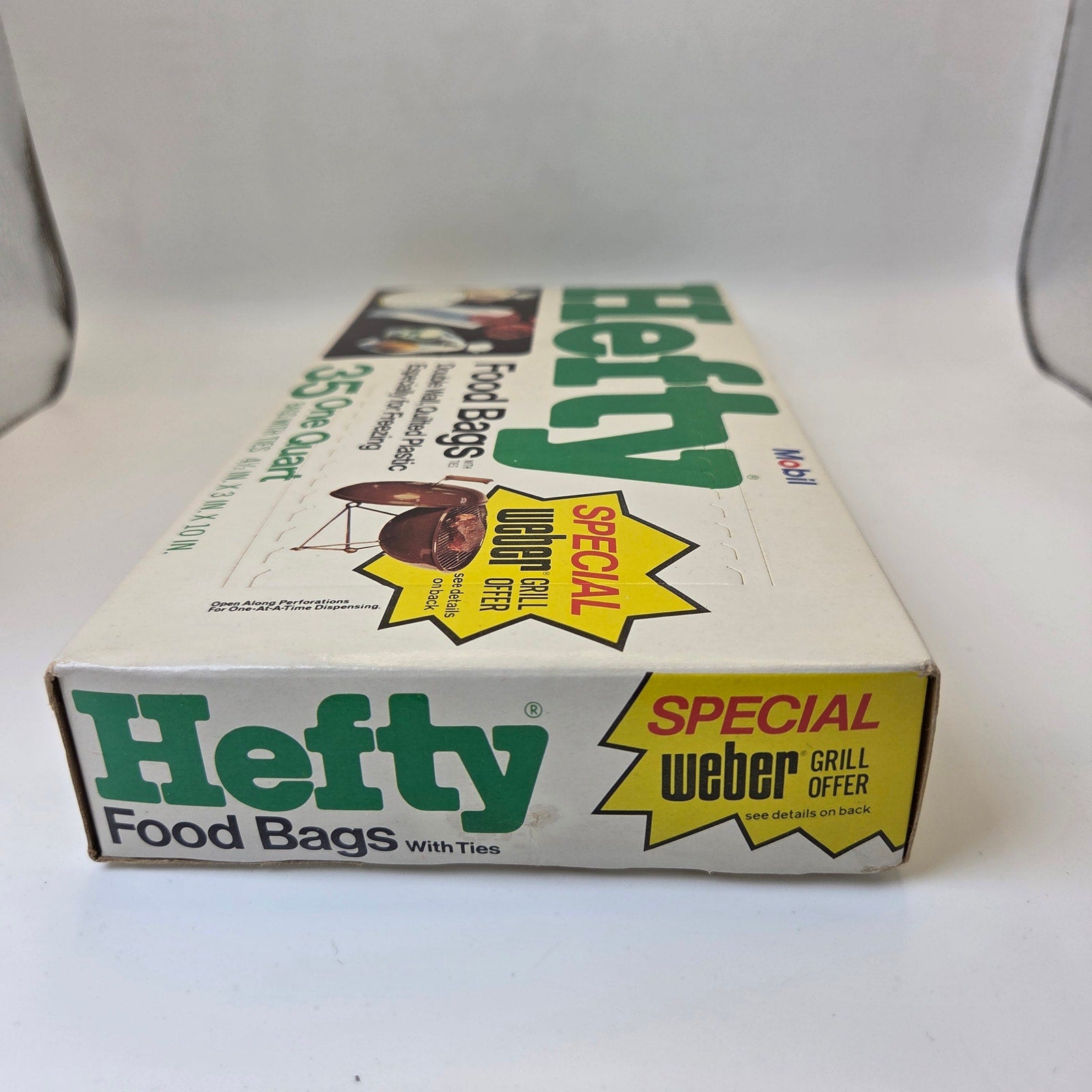 Hefty 1974 Food Bags Sealed NOS 35 One Quart Double Wall Quilted Movie Prop
