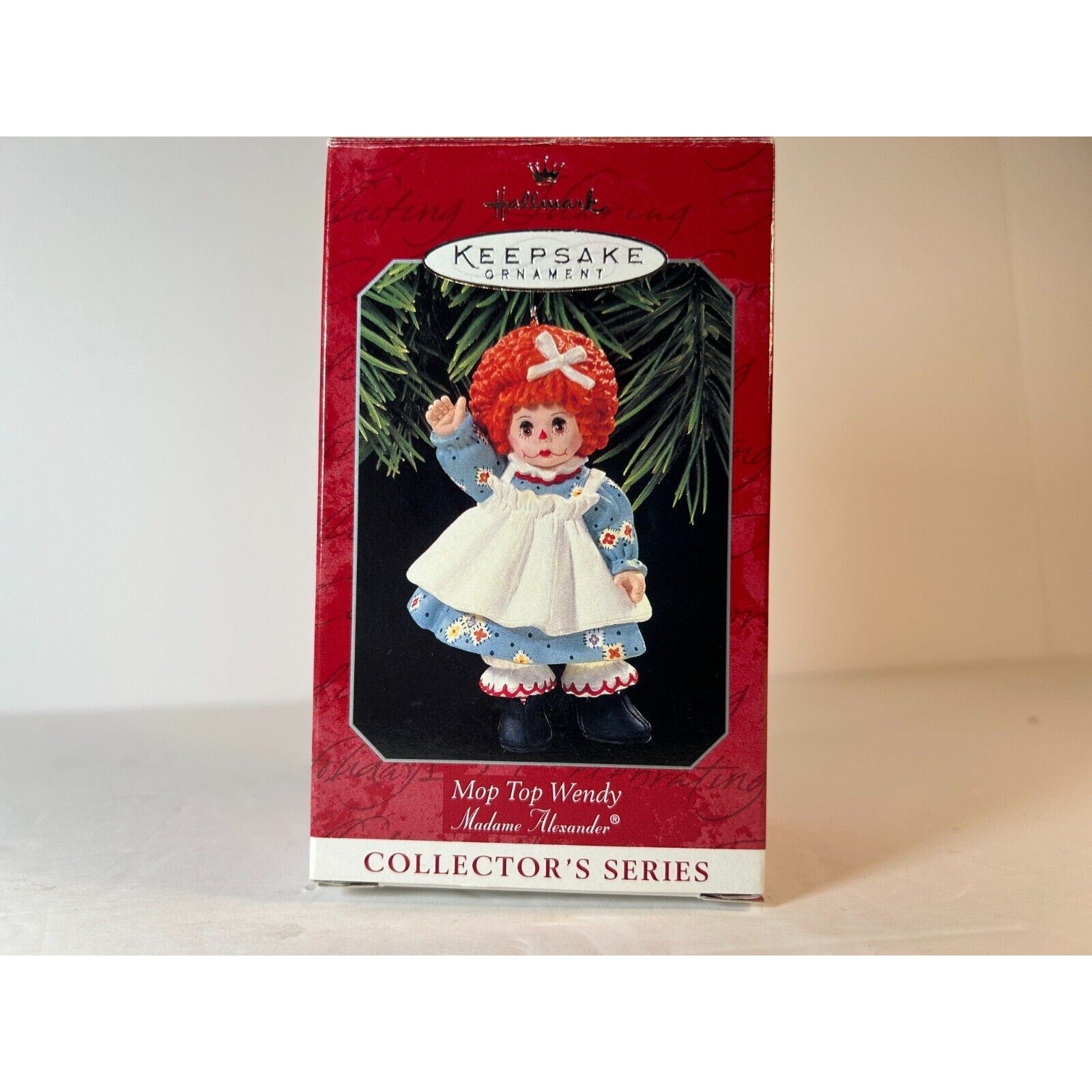 Hallmark Christmas Ornament lot of 2 - Little Red Riding Hood/MopTop Wendy