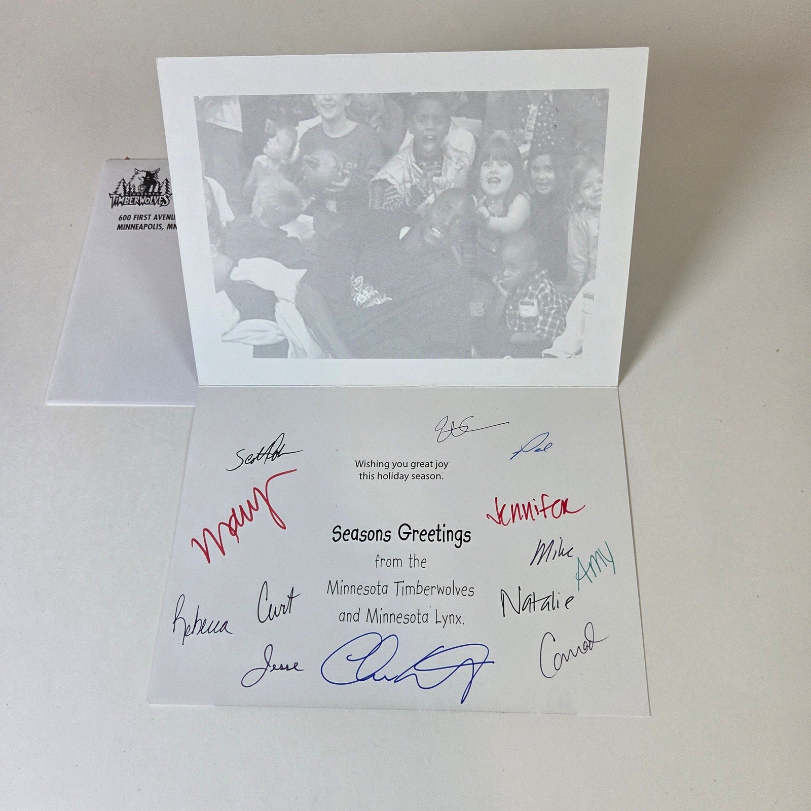 Minnesota Timberwolves & Lynx 2003 Seasons Greetings Team Holiday Card