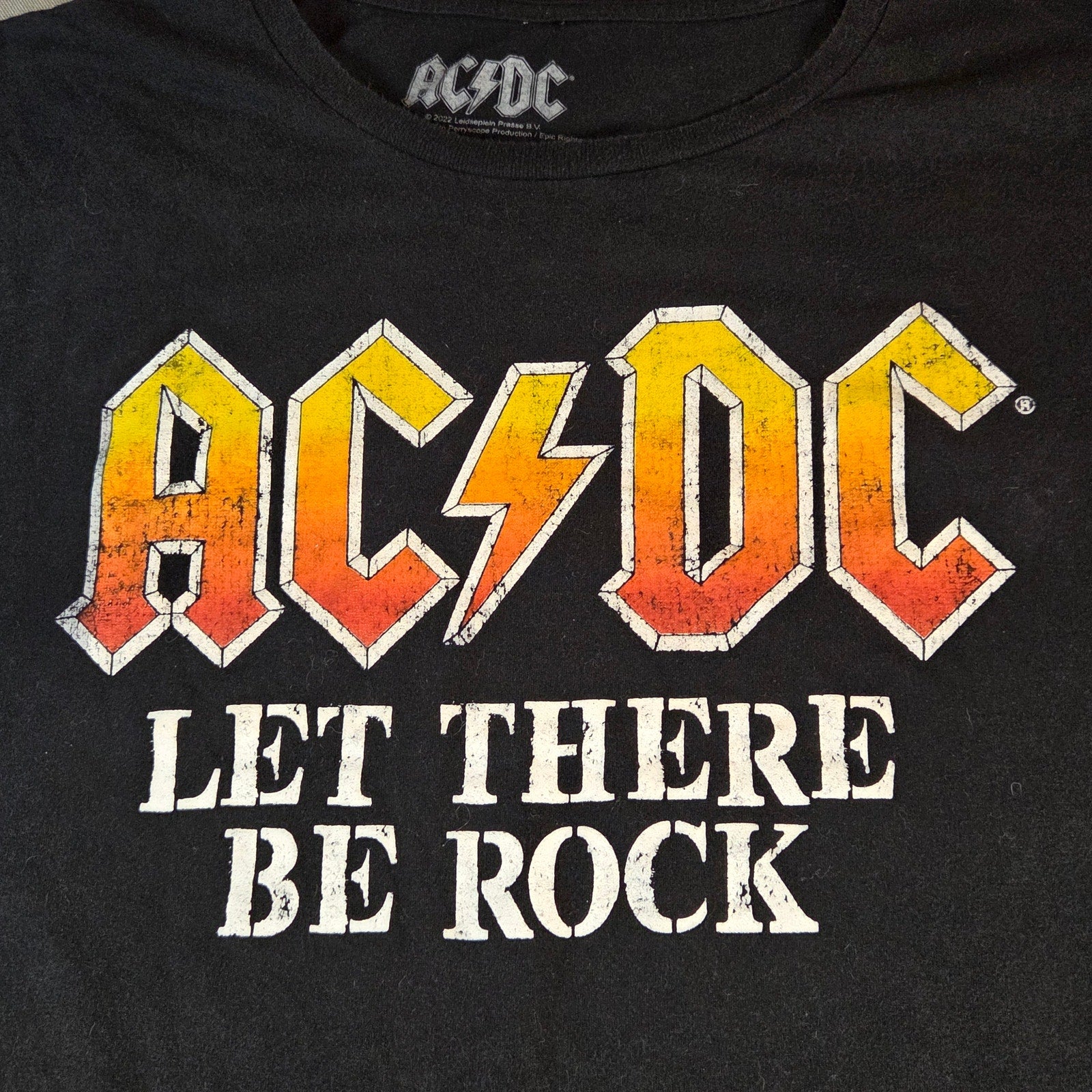 AC/DC Let There Be Rock Band Tee Black 4XB Graphic Shirt