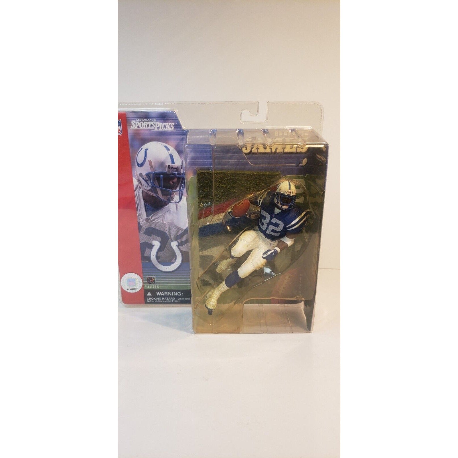 Edgerrin James McFarlane Series 1 Rookie Blue Jersey Variant Colts Figure 2001