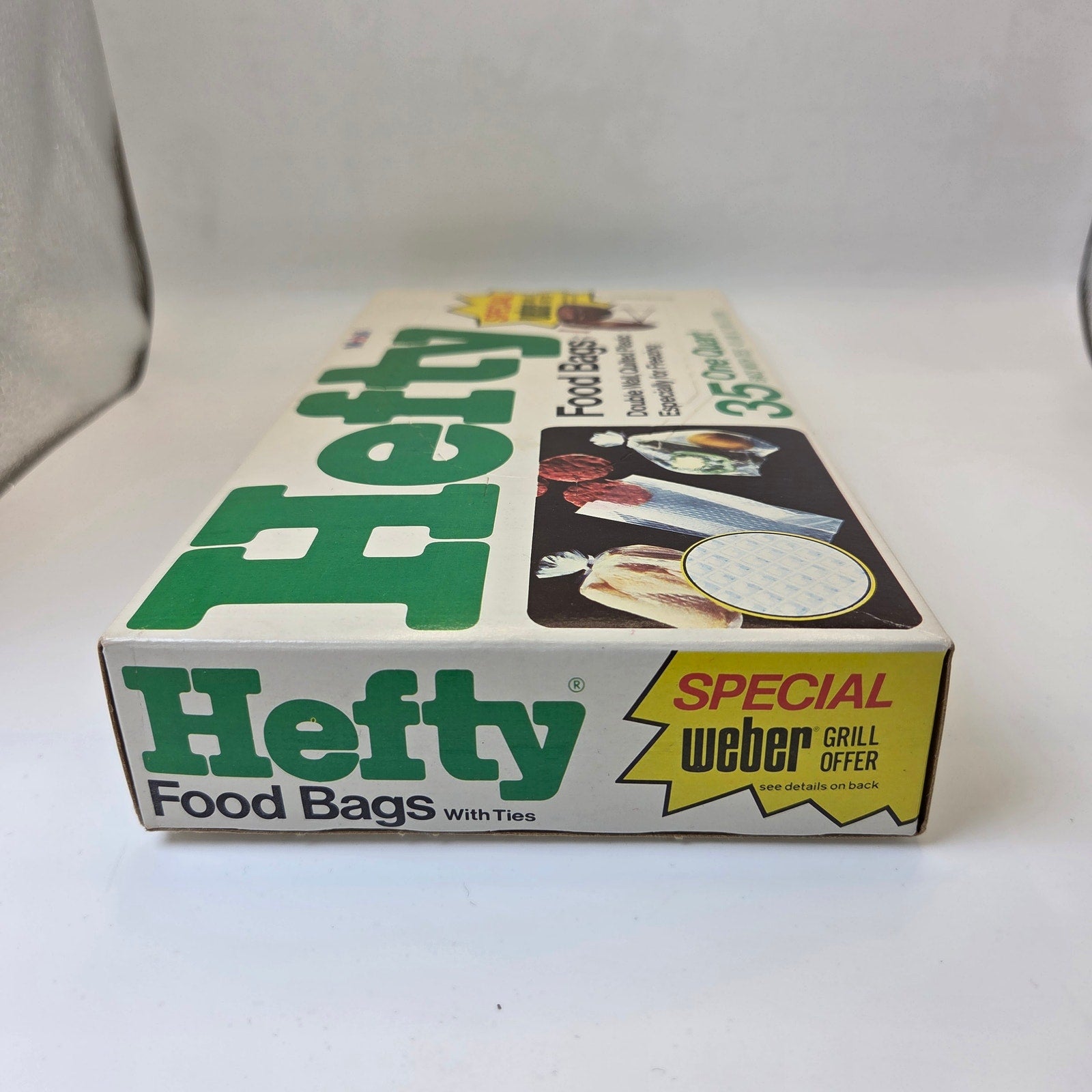 Hefty 1974 Food Bags Sealed NOS 35 One Quart Double Wall Quilted Movie Prop