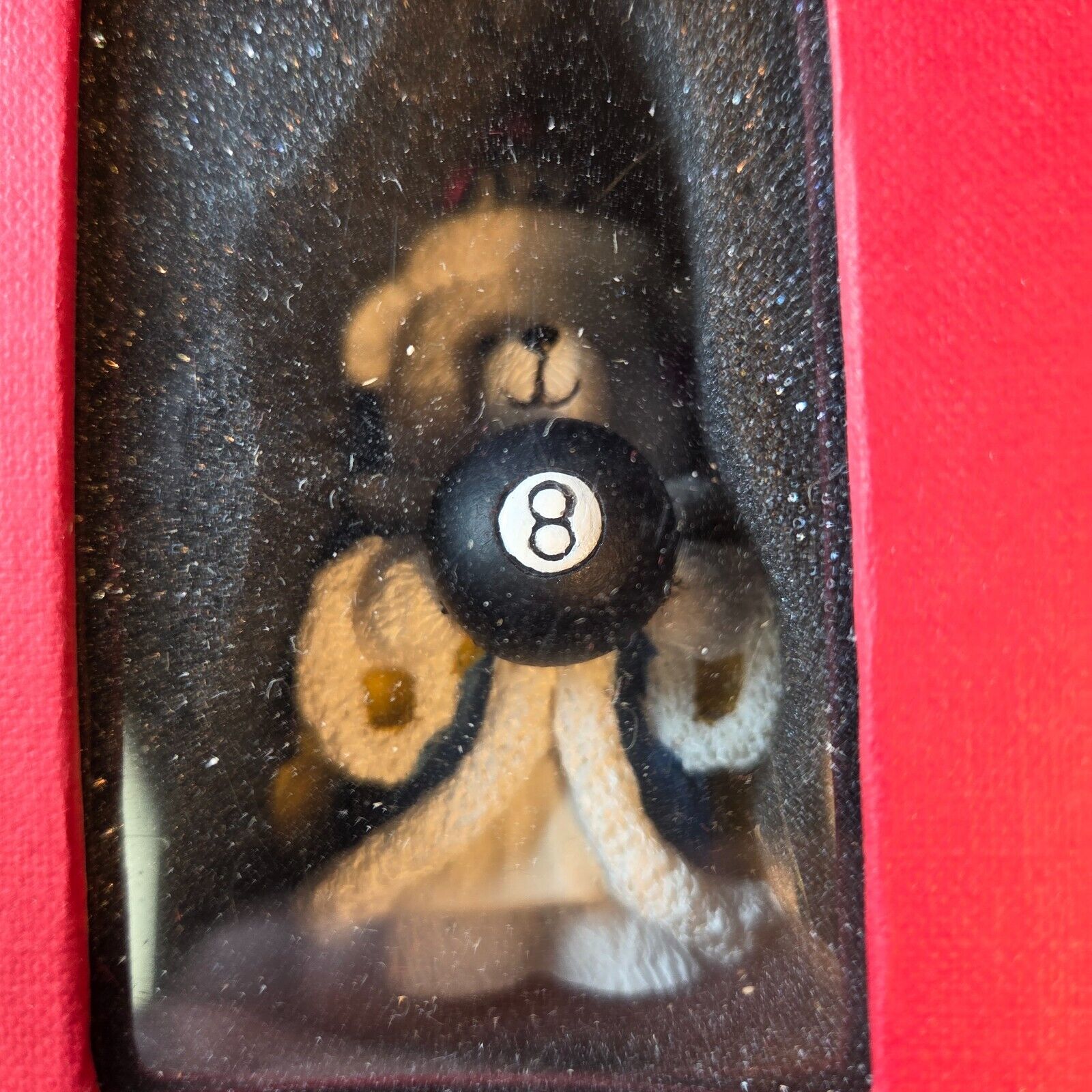 Vintage 1999 Santa Bear 15 Years 8 Ball Wizard Christmas Ornament Dayton's