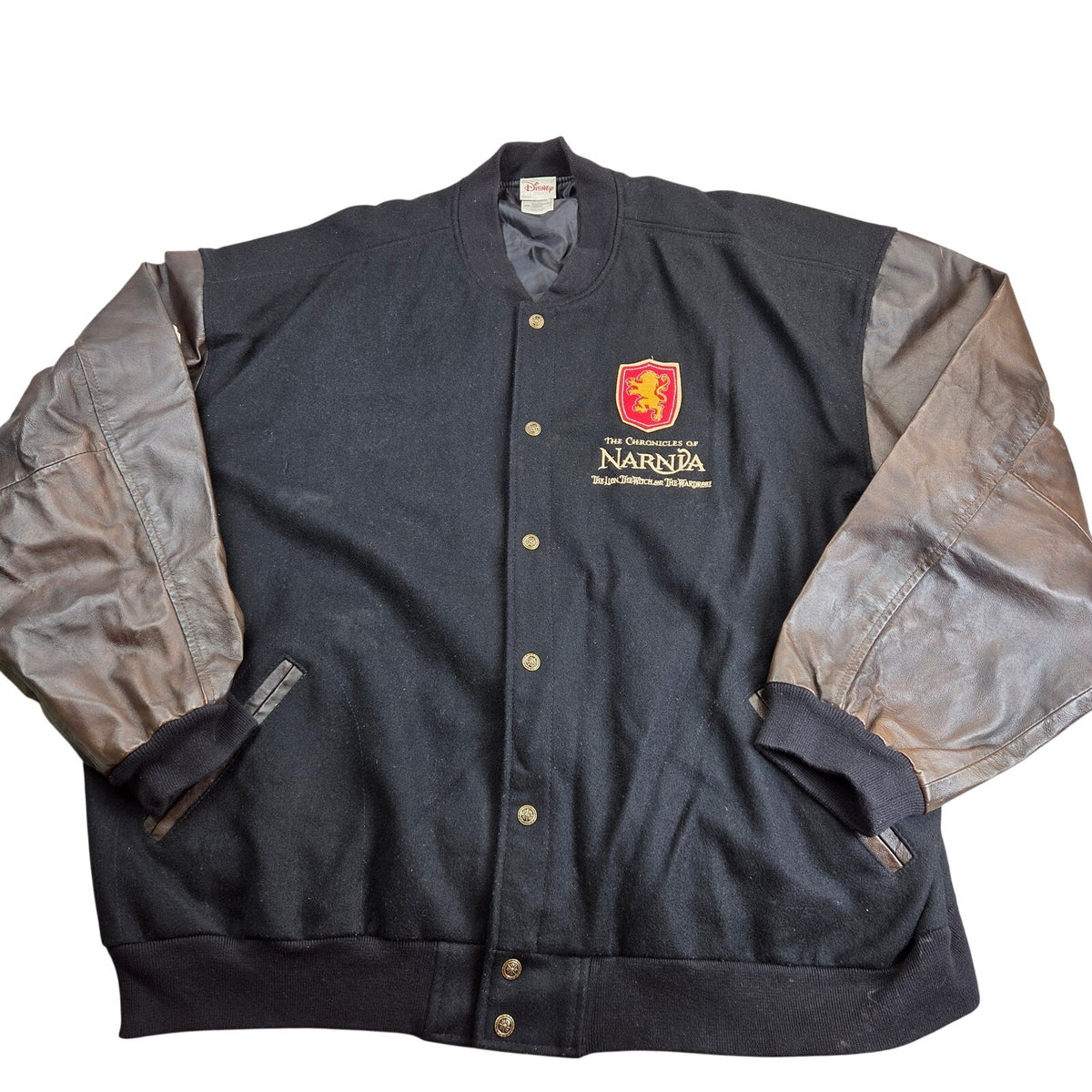 Disney Chronicles of Narnia LE 350 Wool Leather Varsity Jacket XXL 2005
