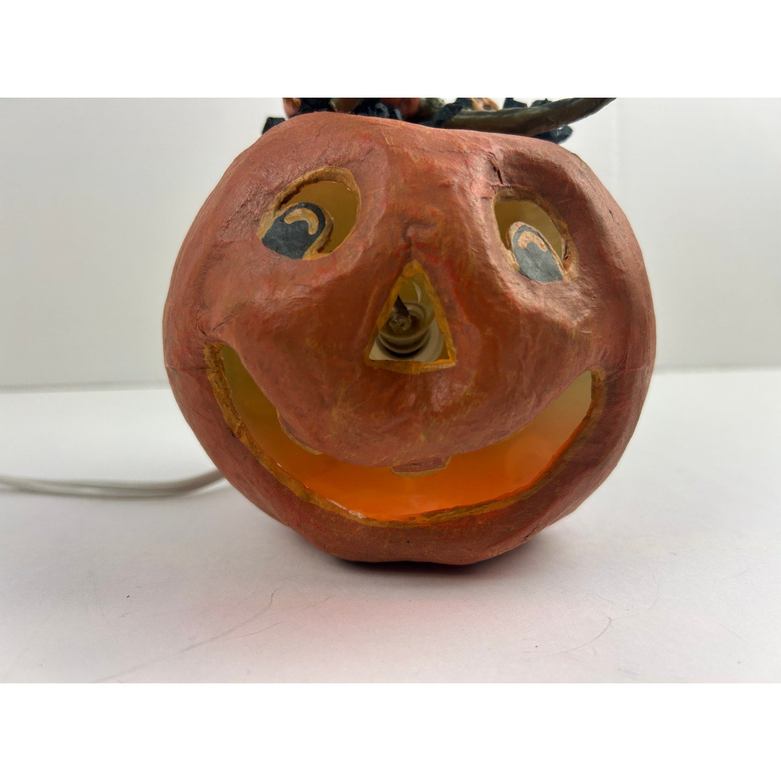 Bethany Lowe Halloween Light Jack-o-Lantern with Elfin Figure Virginia Betoine