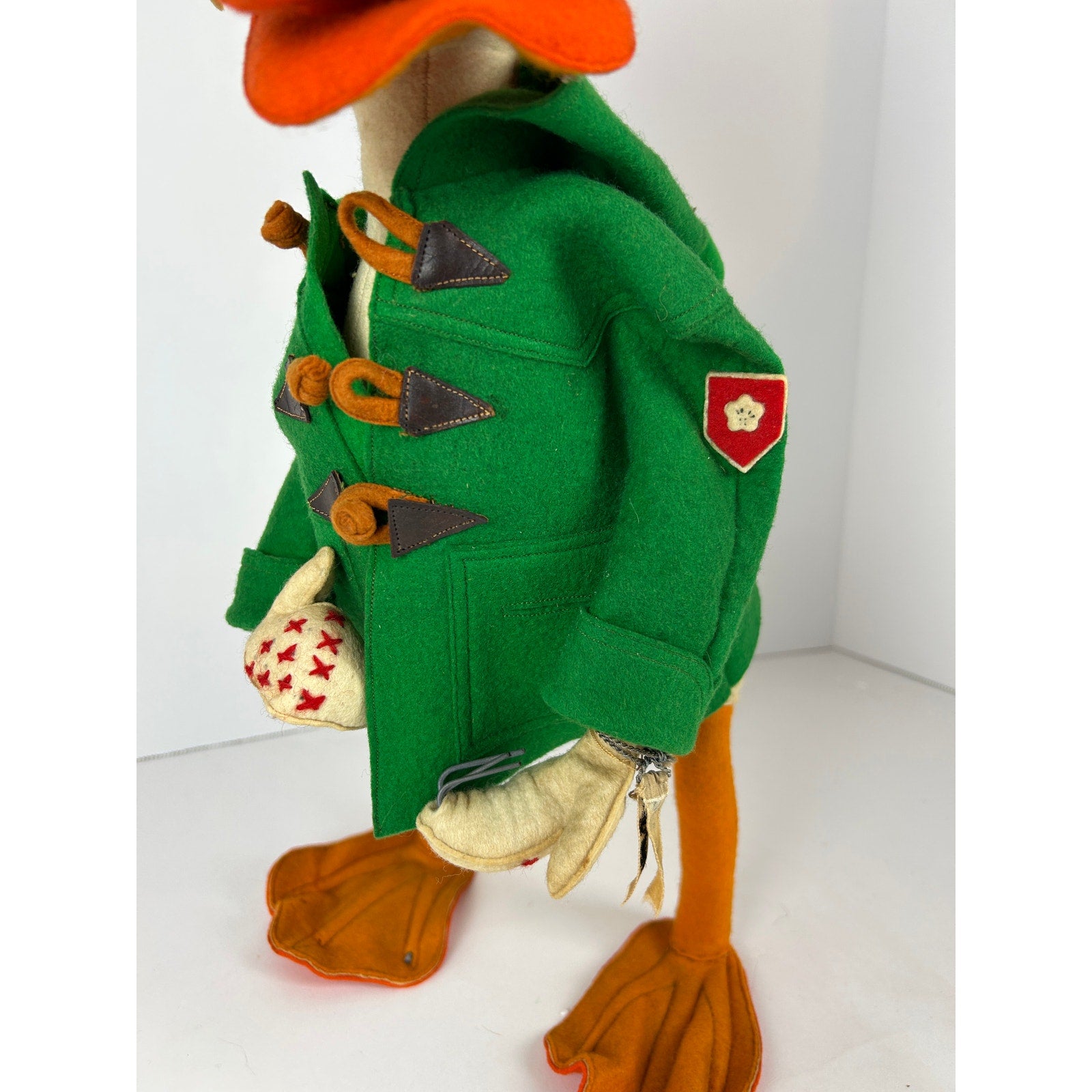 Vintage Wool Felt Donald Duck Figure Made in Italy for Saks Fifth Avenue