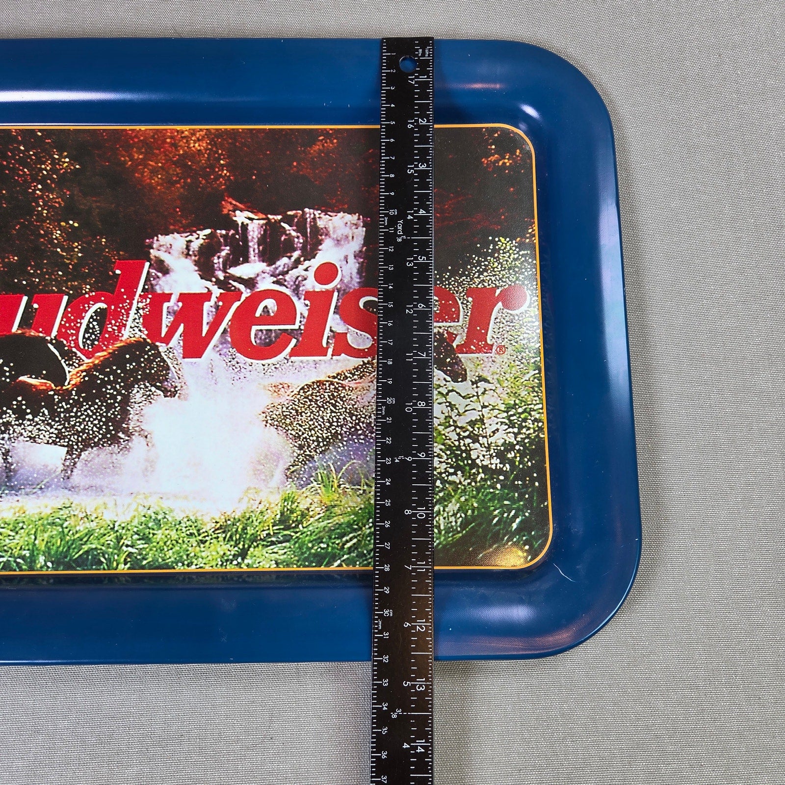 Budweiser Clydesdales Serving Tray 1997 Anheuser Busch USA Vintage Barware
