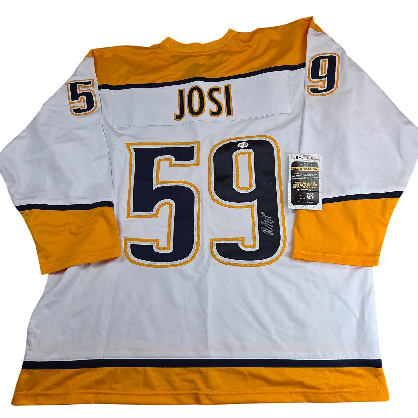 Roman Josi Signed Nashville Predators Custom Hockey Jersey XL JSA COA Auto
