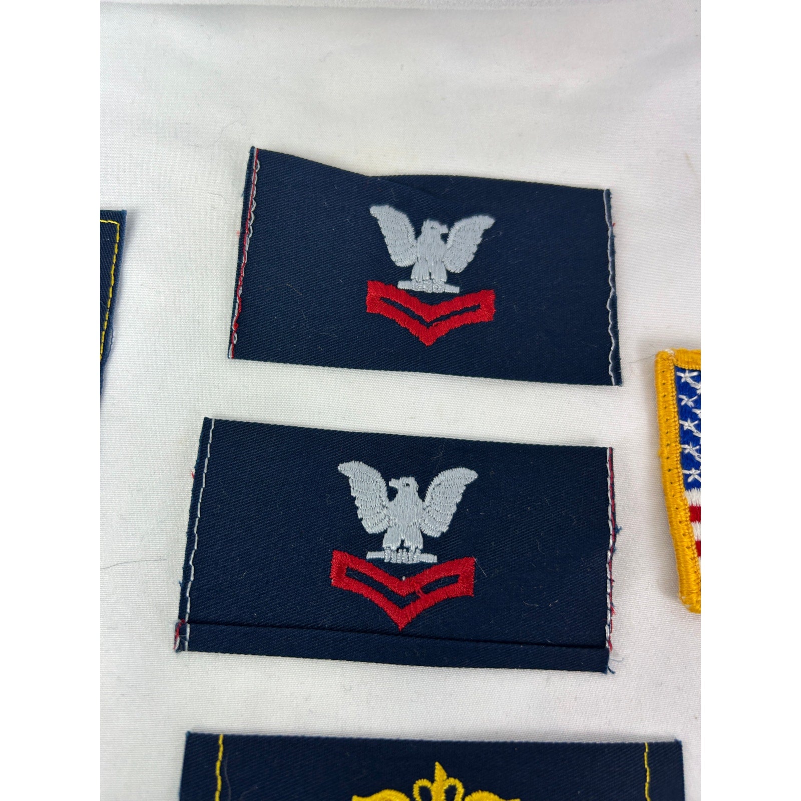 US Navy Rating Patch Lot Petty Officer Chevrons USN Anchor Flag Insignia
