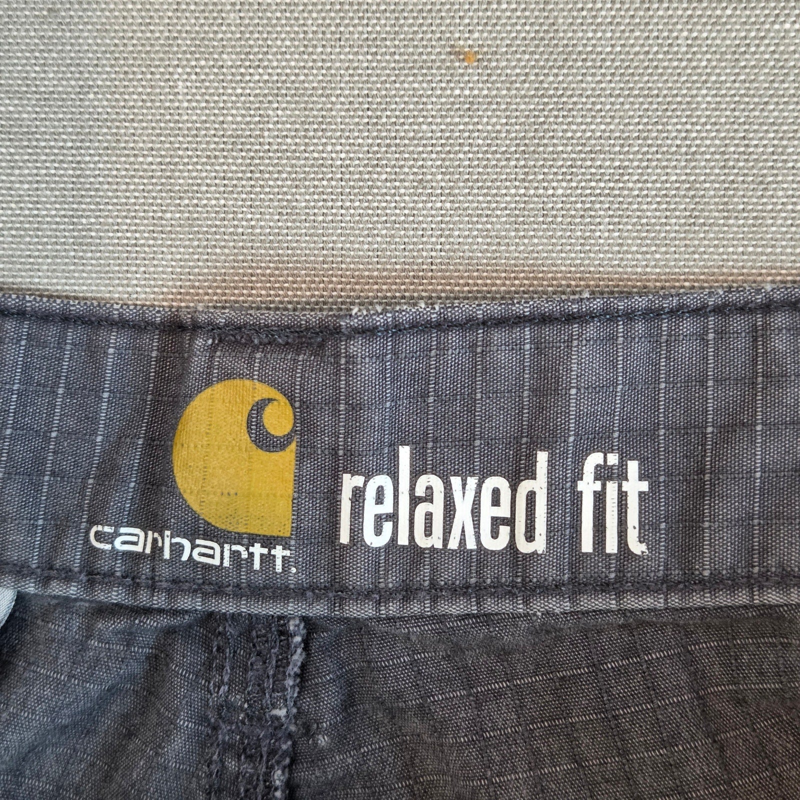Carhartt Relaxed Fit Gray Work Pants 40x32 Heavy Duty Utility Distressed
