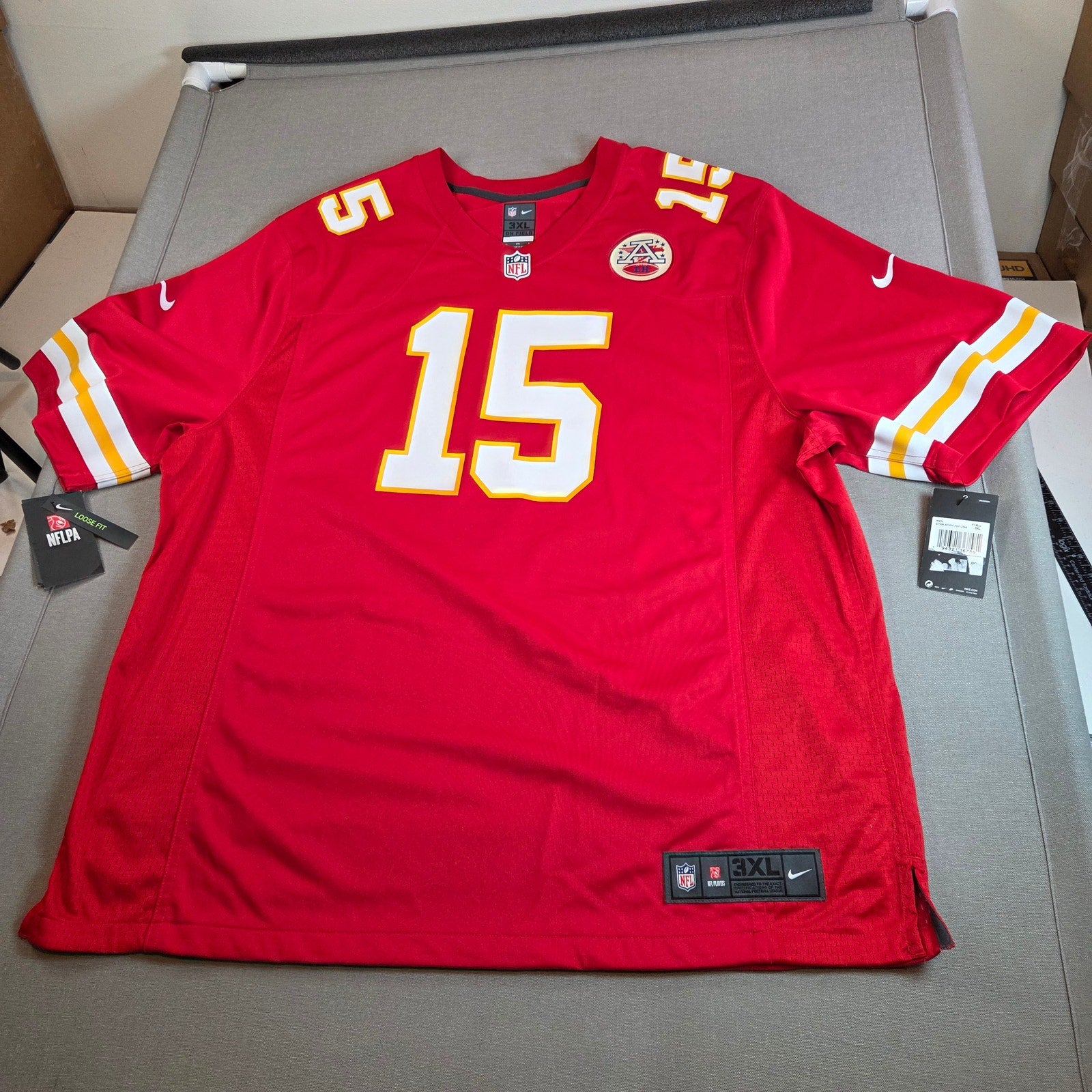 Nike NFL On Field Patrick Mahomes #15 Chiefs 3XL Jersey NWT Manufacturing Flaws