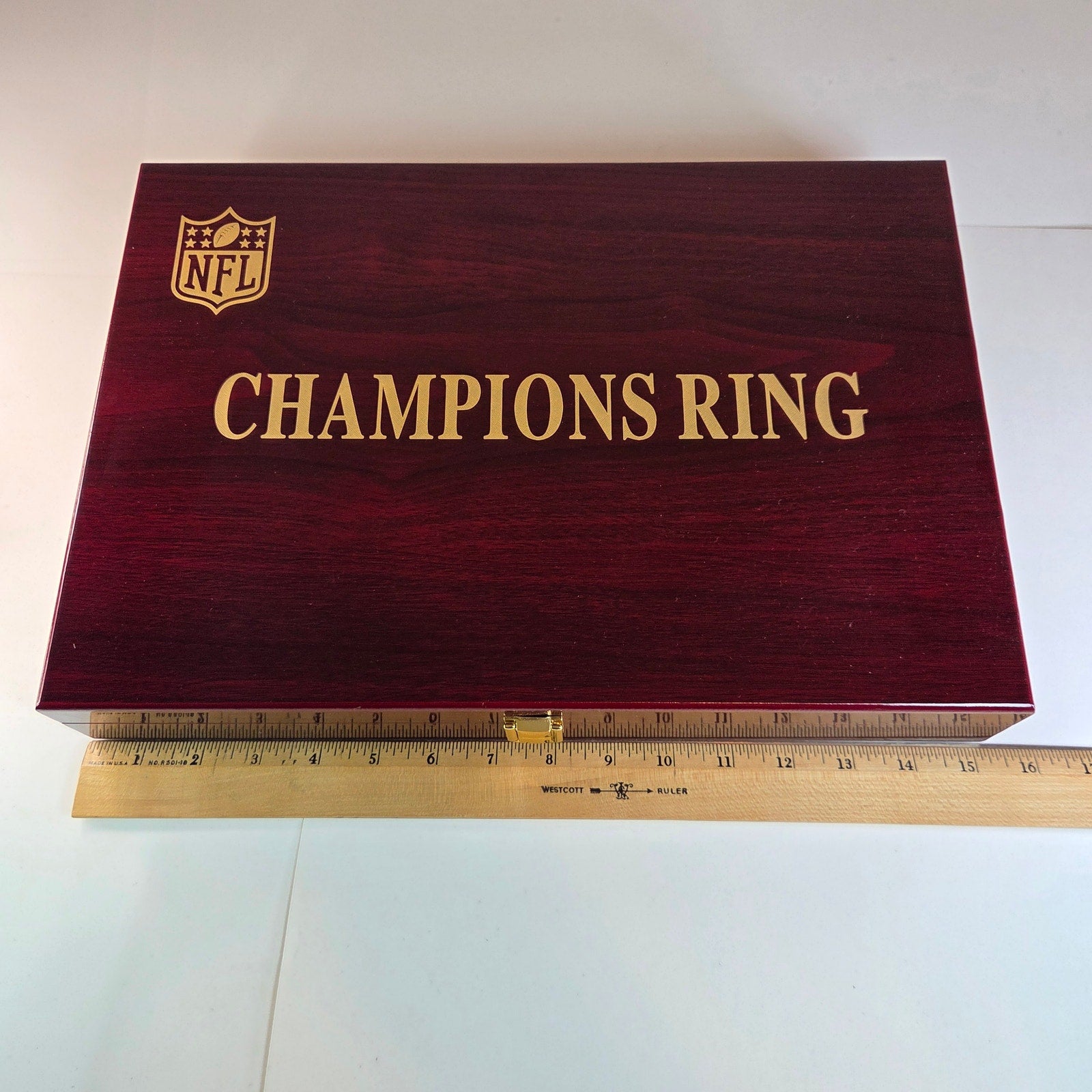 Complete NFL Super Bowl Replica Ring Set I–LIX w/ Case & Trophy Football