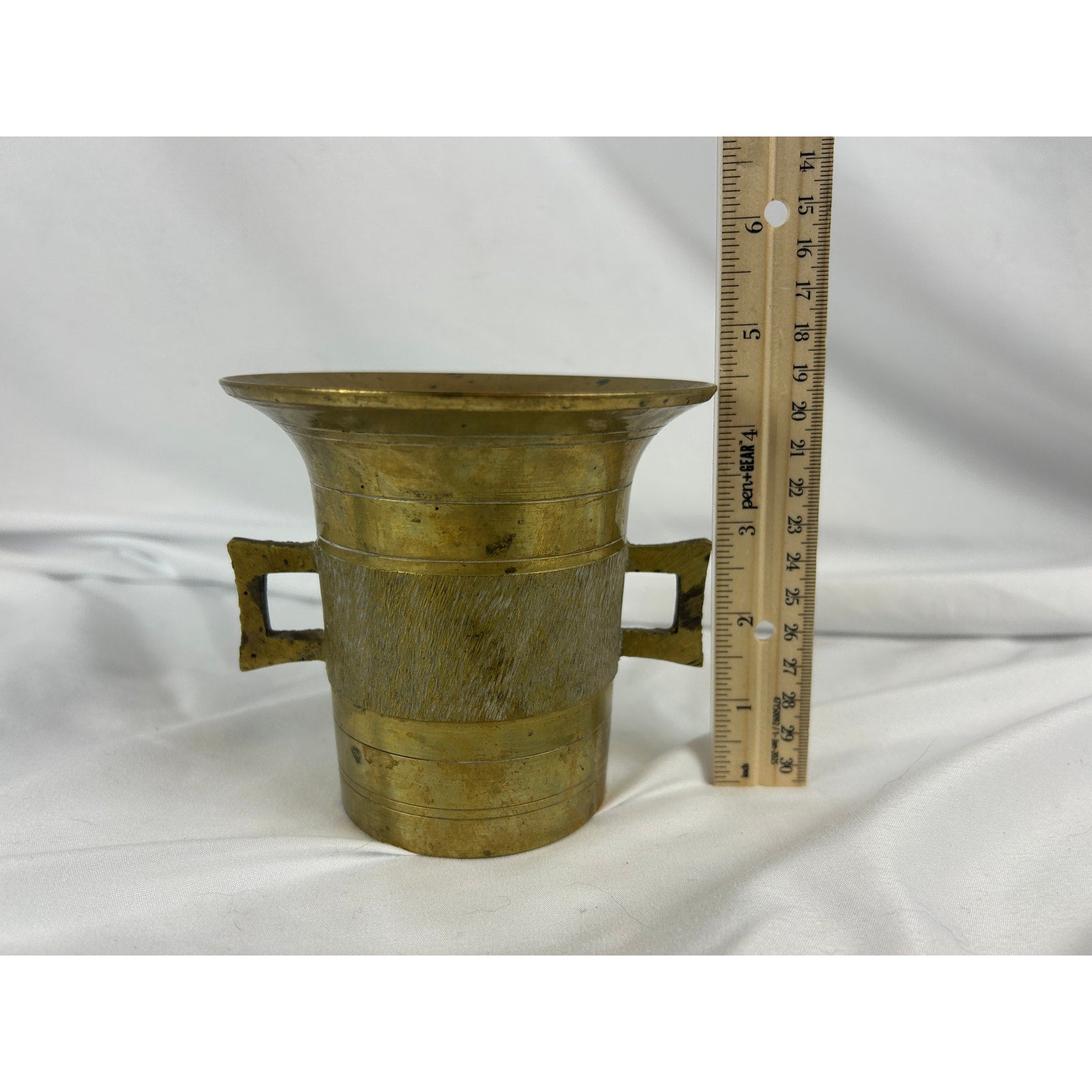 Vintage Brass Mortar and Pestle Apothecary Pharmacy Herb Spice Grinder- numbered