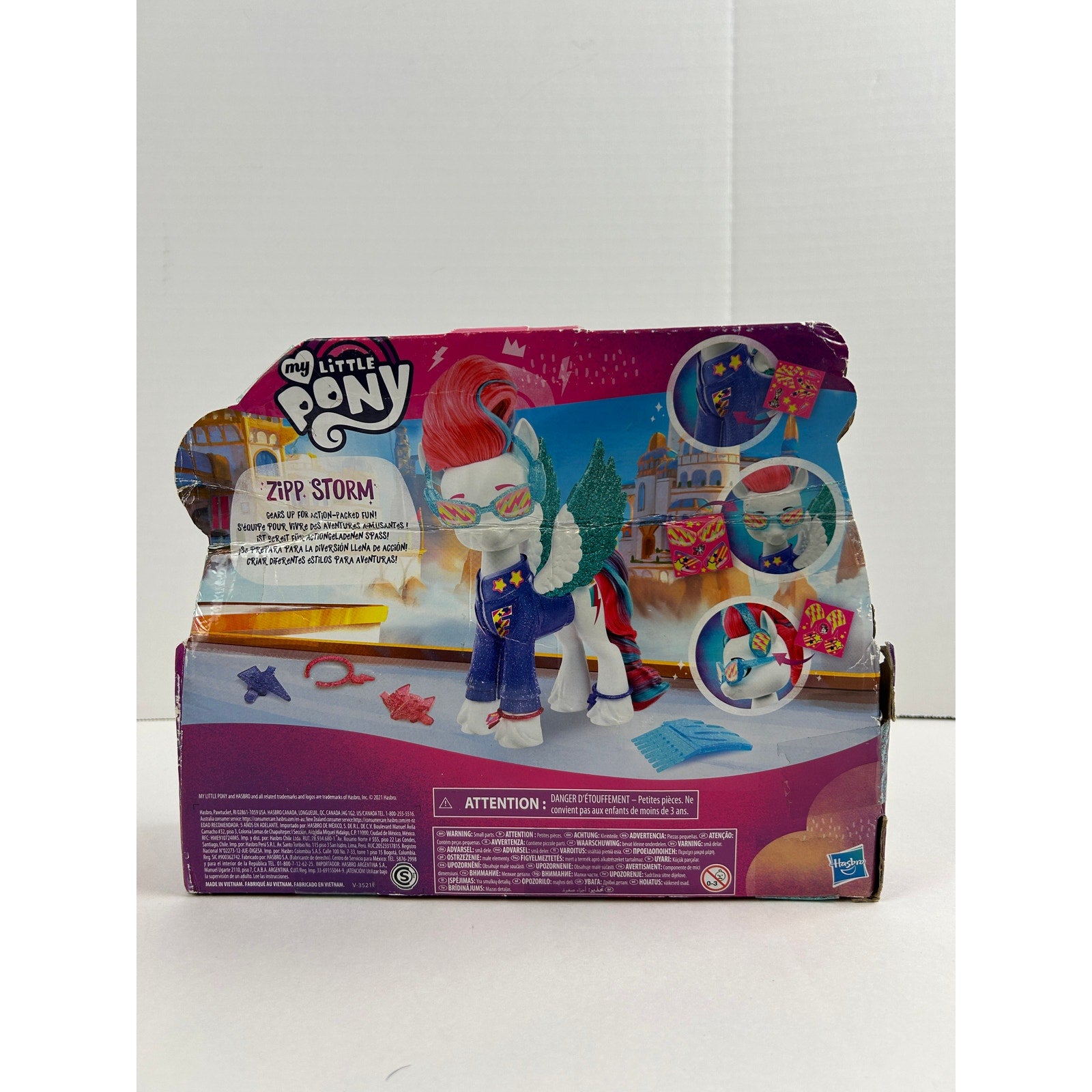 My Little Pony Sparkle Adventures Zipp Storm Pegasus Figure Hasbro 15+ Accessories