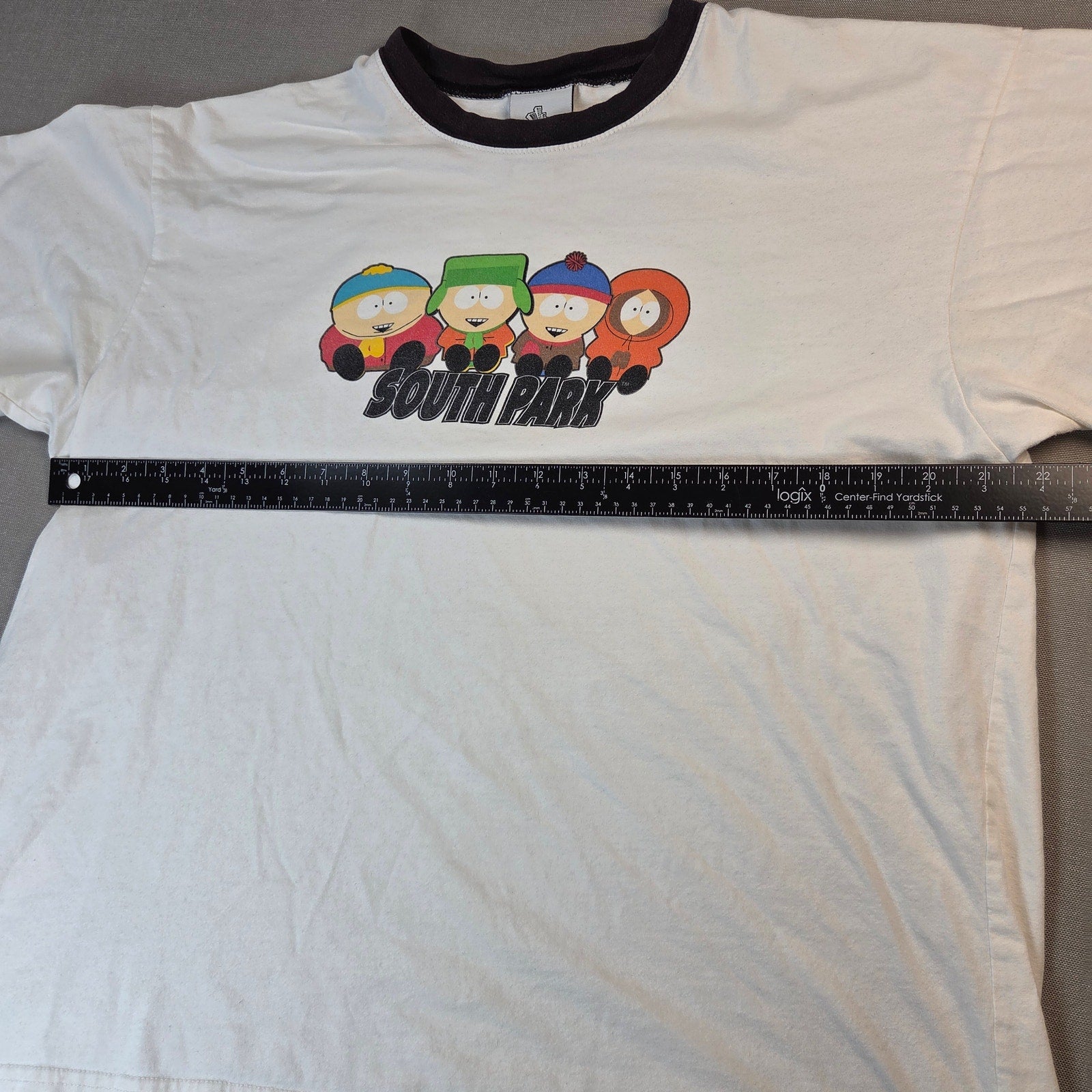 Comedy Central South Park Ringer T Shirt Large 2005 Vintage Cartoon Graphic