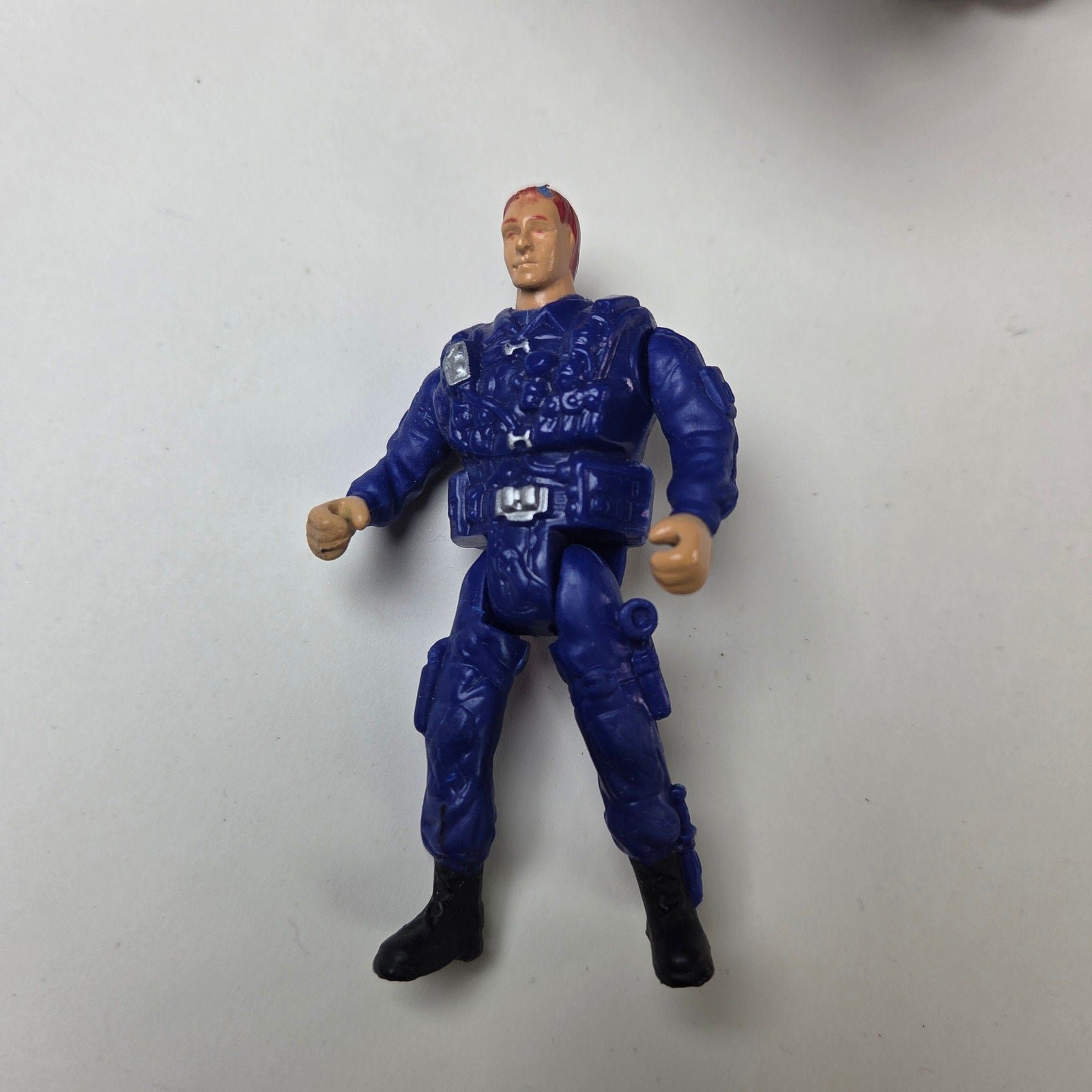 Crime Crusher Police C72 Robot Vehicle w/ Figure Missile Launcher Untested