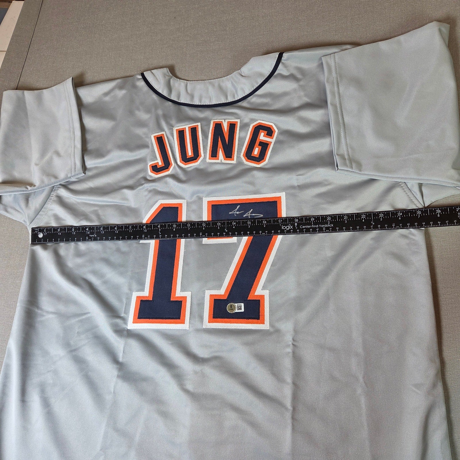Jace Jung Detroit Tigers Signed Custom Jersey Beckett Witness Autograph
