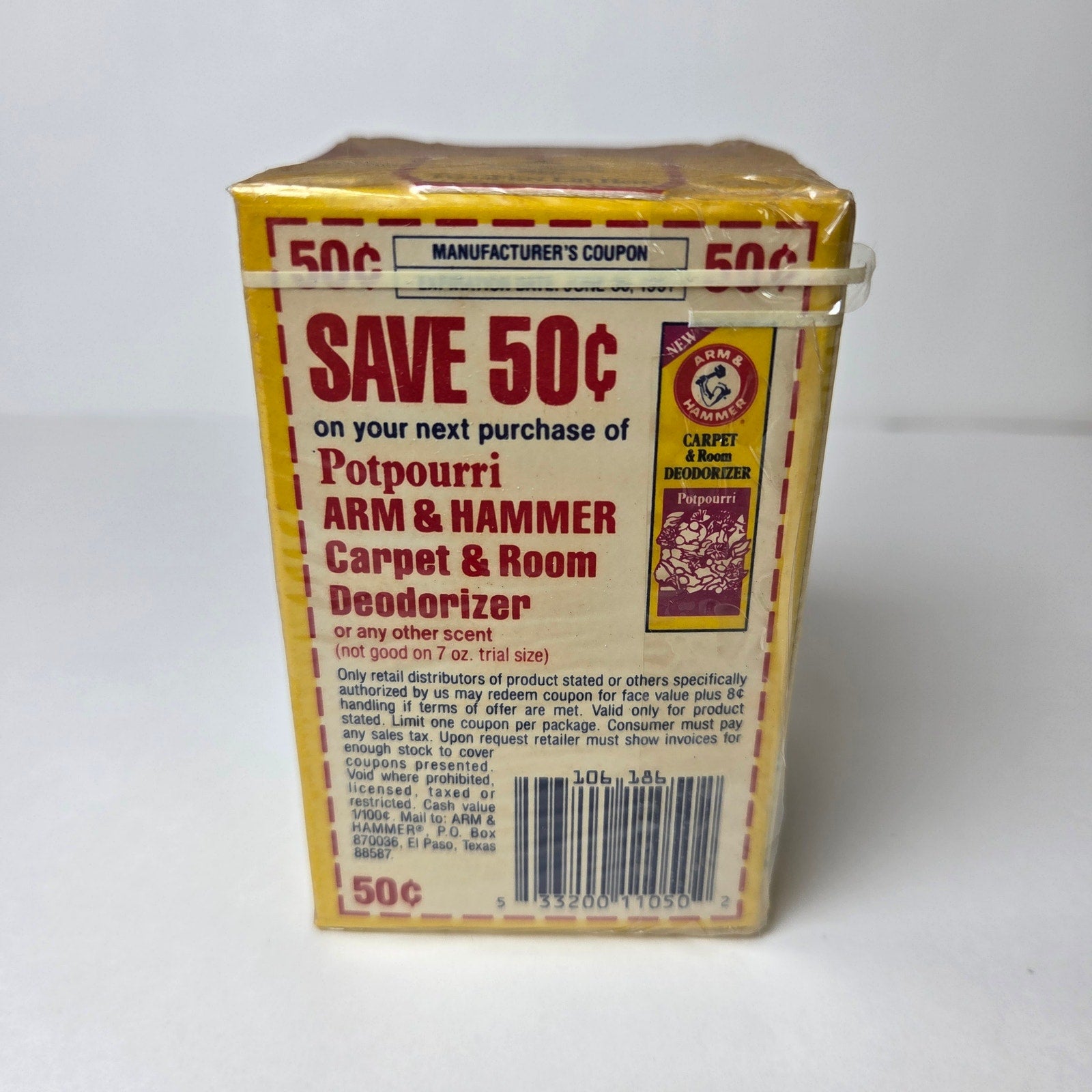 Vintage Arm & Hammer Carpet Room Deodorizer Potpourri NOS 7oz Sealed