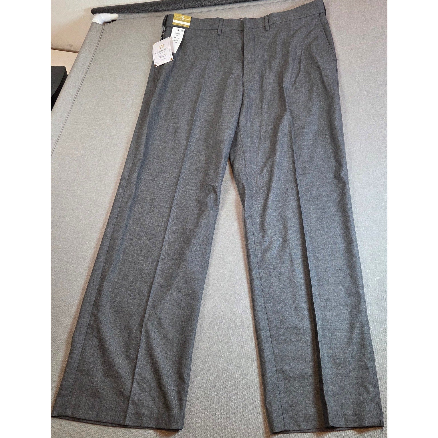 Haggar Premium Stretch Dress Pants 38x32 Classic Fit Gray NWT Suit Separate