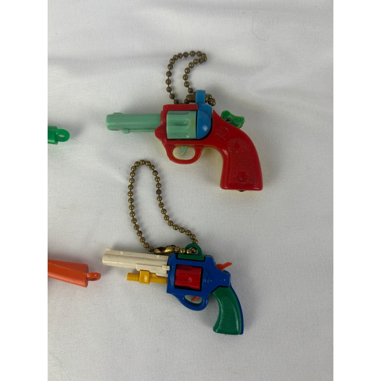 Vintage 1950s Puzzle Keychain Toy Gun Lot Western Revolvers Rifles