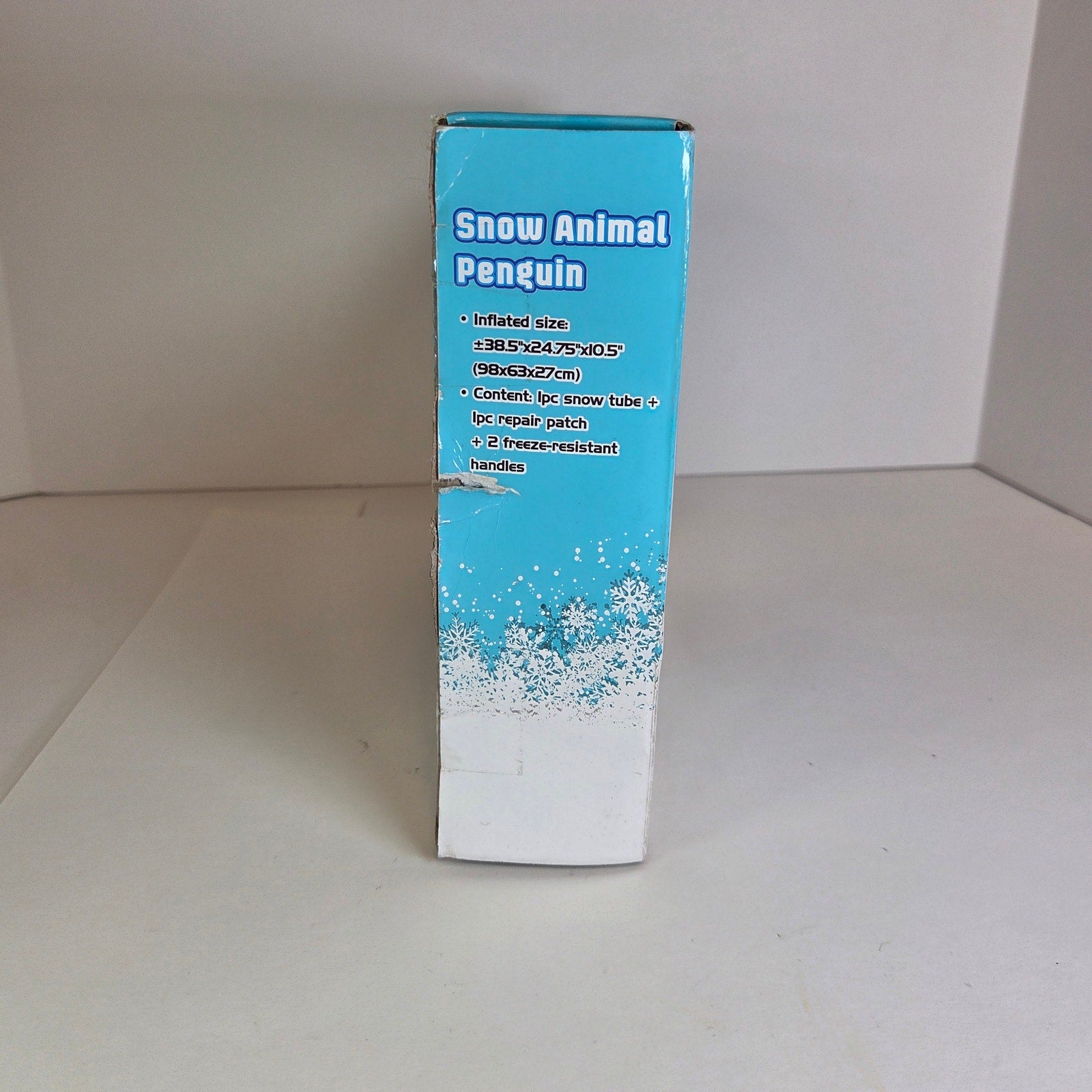 Snow Zone Penguin Snow Tube Inflatable Sled 38" x 25" New in Box Winter Toy