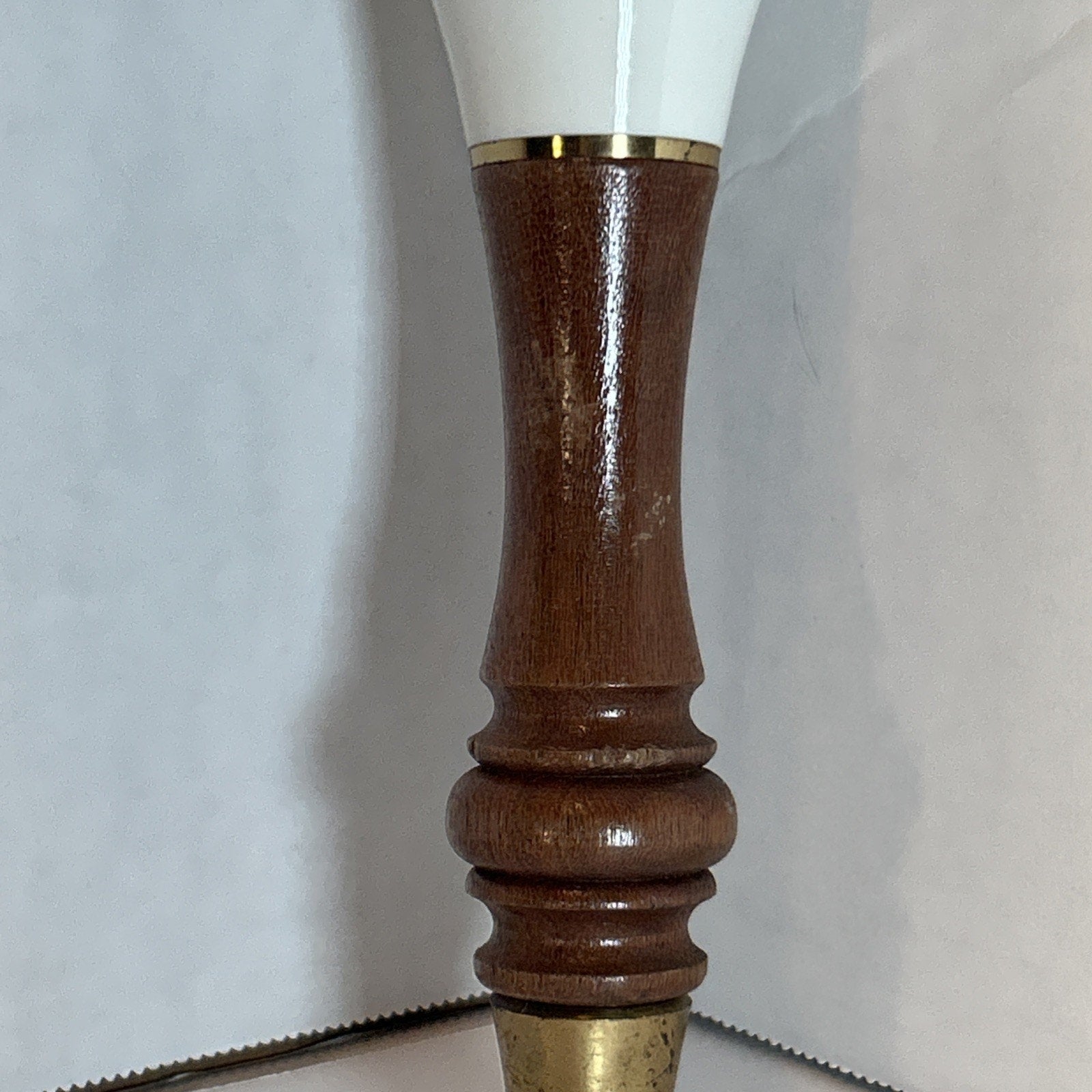 Vintage Schlitz Beer Tap Handle Wood, Plastic, & Brass 10.5" tall