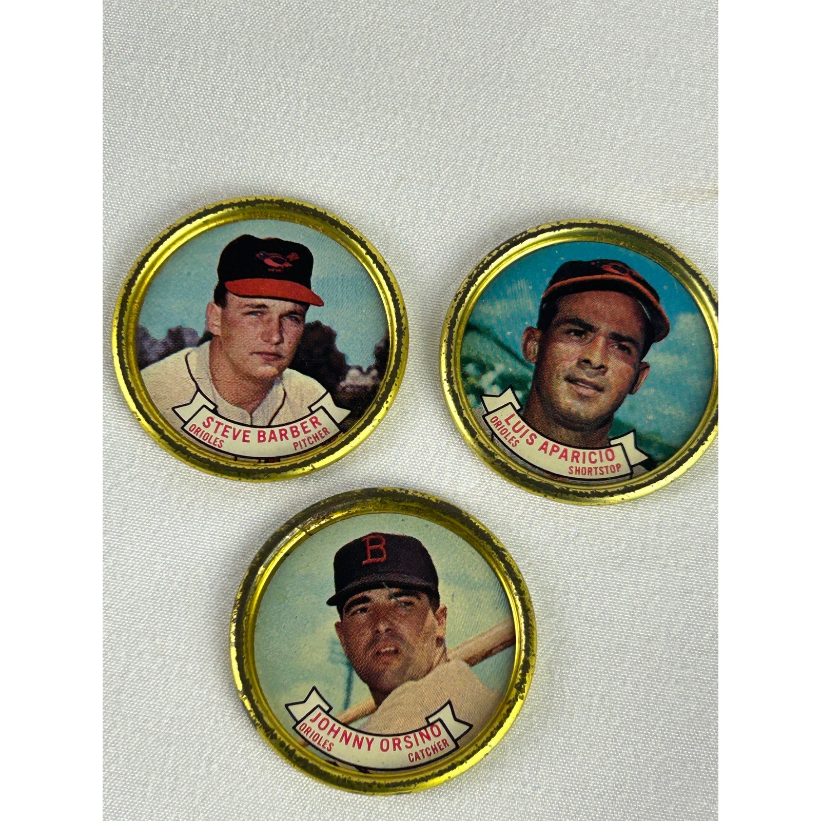 1964 Topps Baseball Coin Lot Brooks Robinson Luis Aparicio Orioles