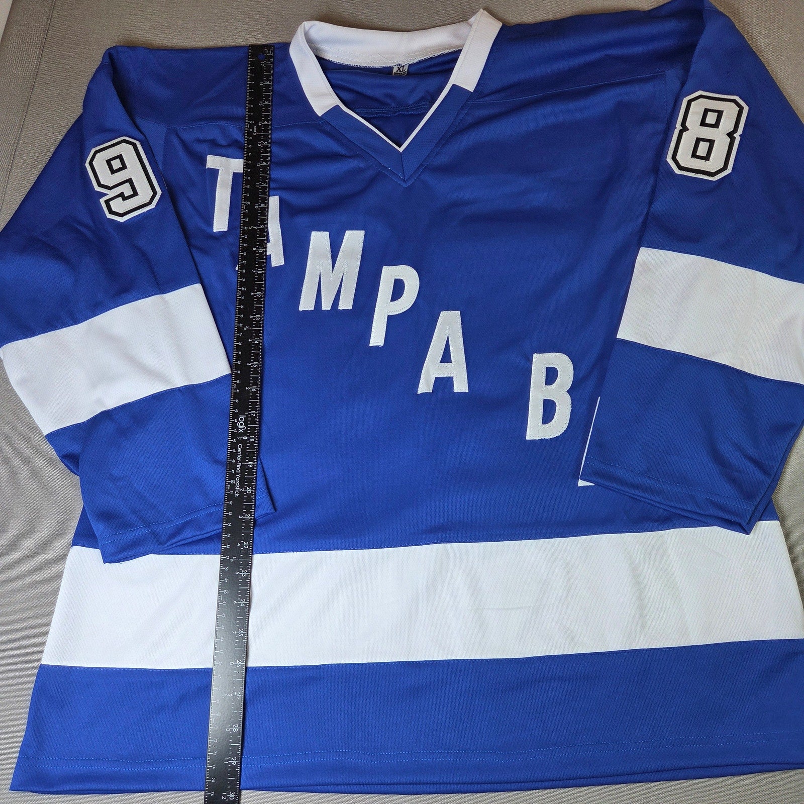 Mikhail Sergachev Autographed Lightning Custom Jersey XL JSA 2X SC Champ