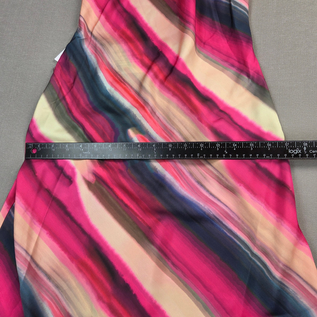 Club L London Melanie Maxi Dress UK 10 US 6 Striped Halter Open Back NWT