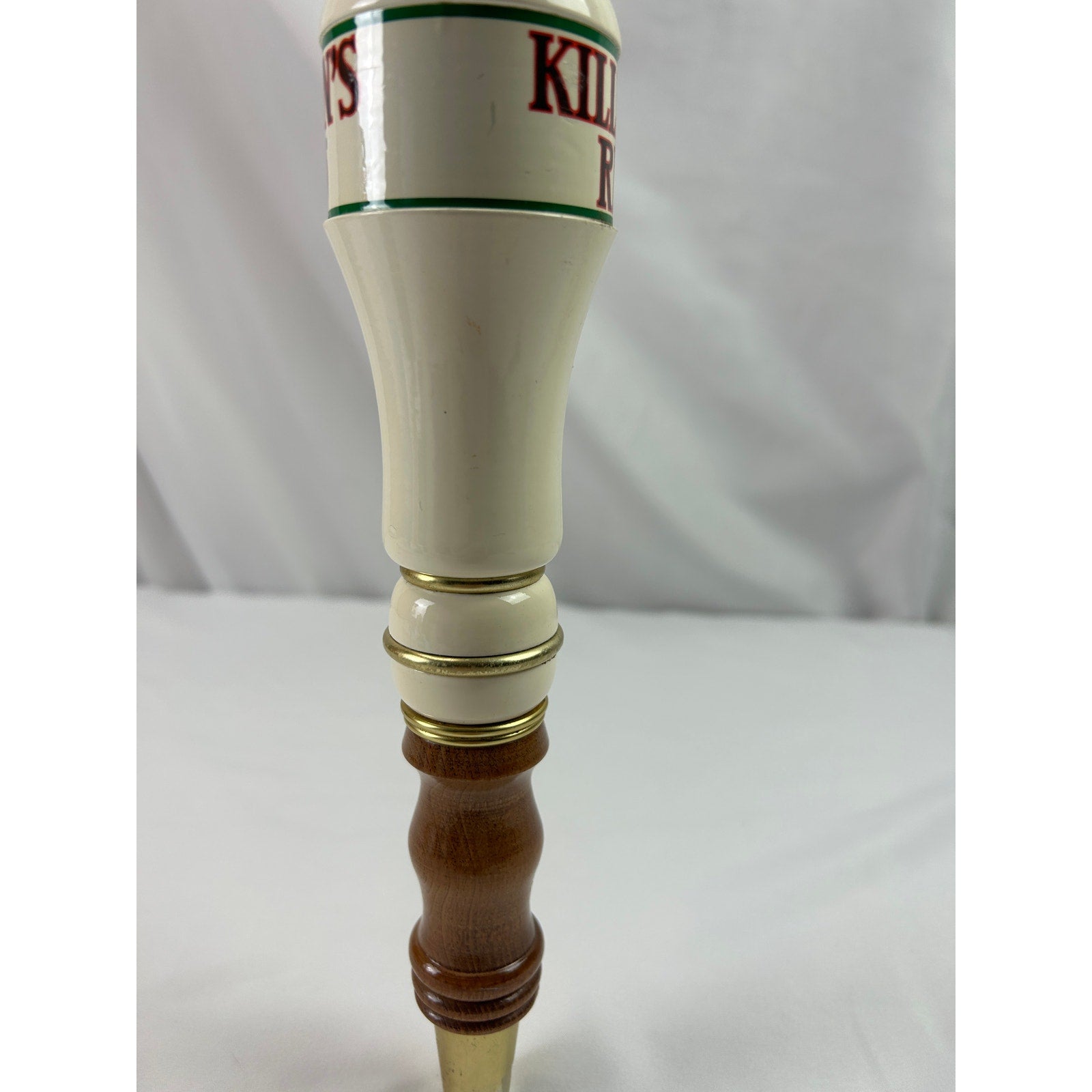 George Killian's Irish Red Horse Head Ceramic Wood Beer Tap Handle 12in