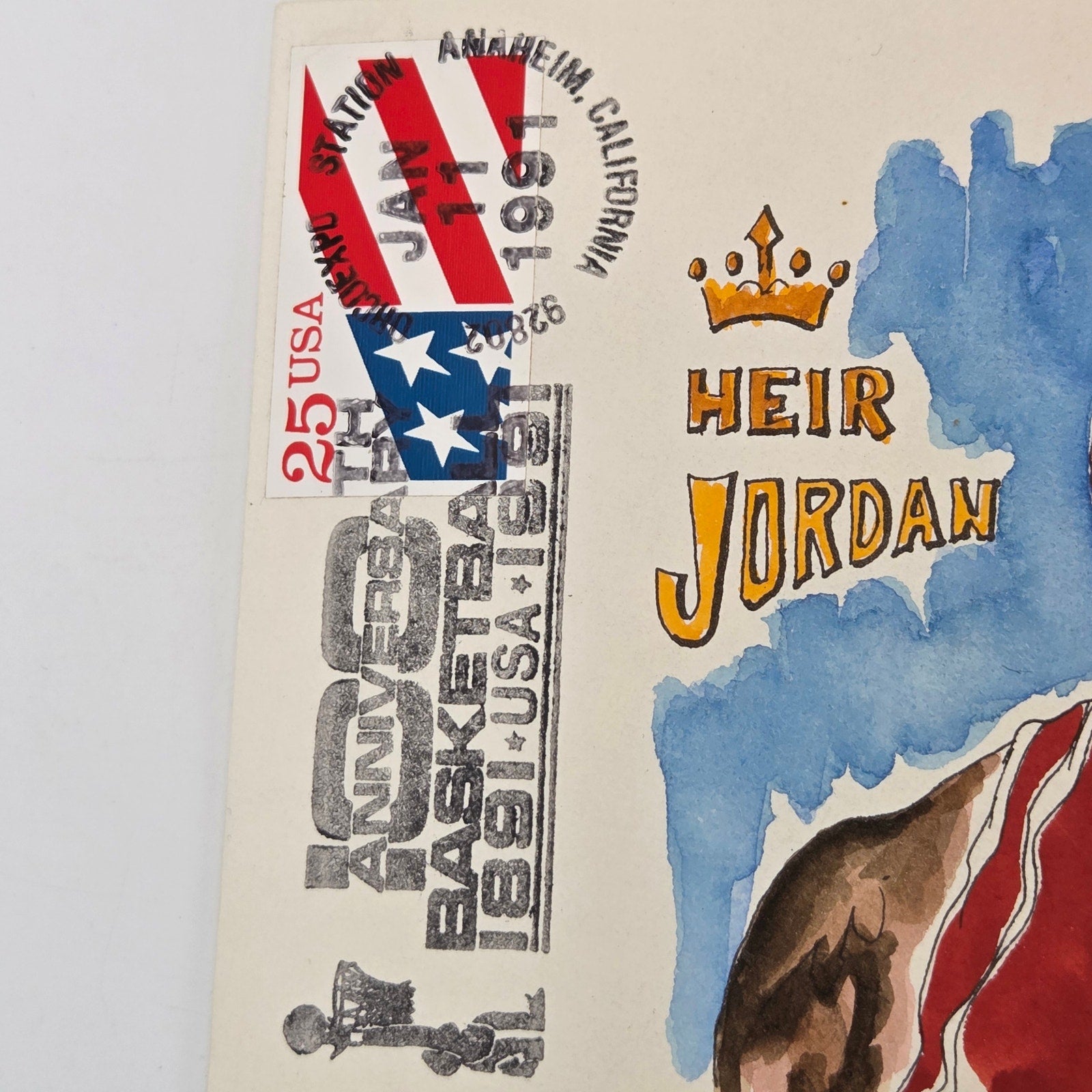 Michael Jordan Heir Jordan 1991 Wild Horse Cachet #53/150 Envelope Art Cover
