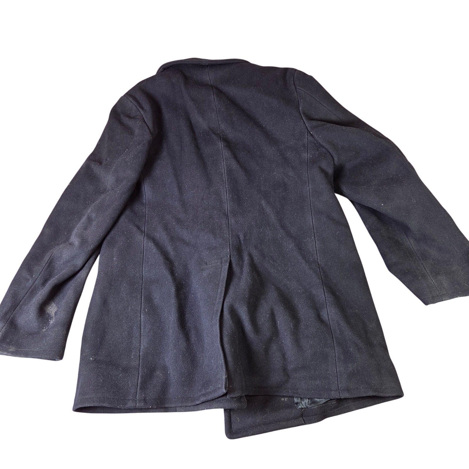 U.S. Navy Wool Kersey Peacoat Mens 38R Vietnam Era 1968–1972