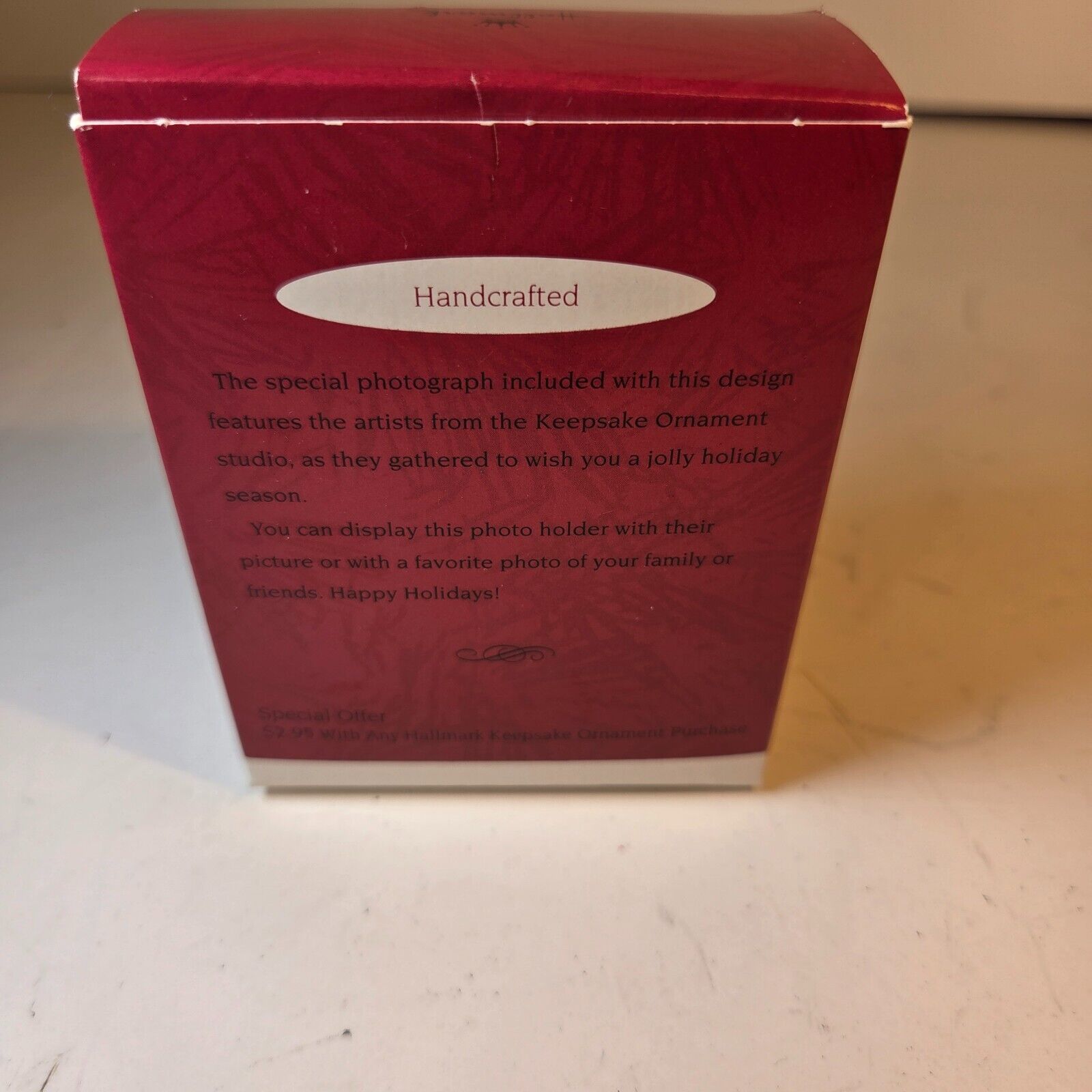 Hallmark Happy Holidays Keepsake Photo Ornament 1995 Mouse w Album