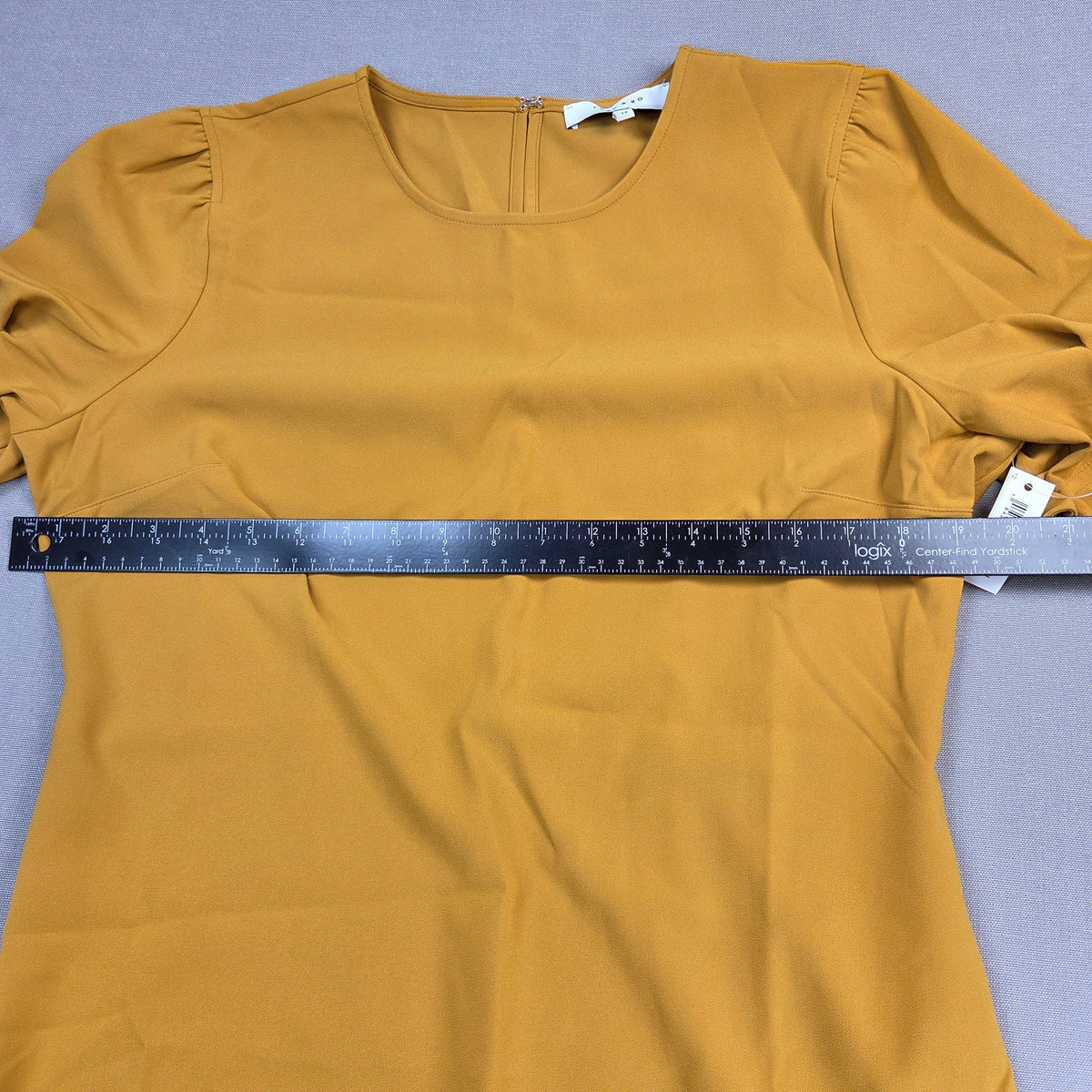Lark & Ro Florence Ruffle Sleeve Sheath Dress Chai Tea Womens Size 12 NWT