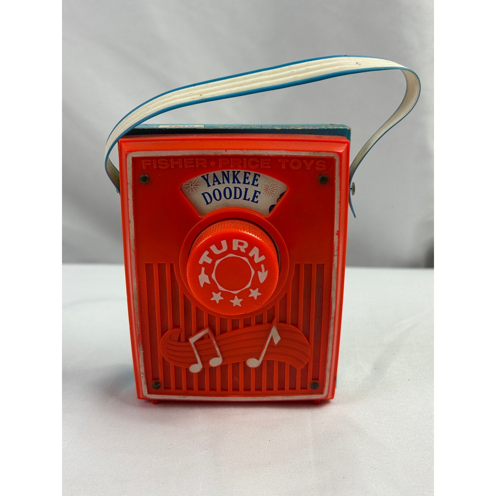 Vintage Fisher Price Pocket Radio Music Box Yankee Doodle 1975 Works