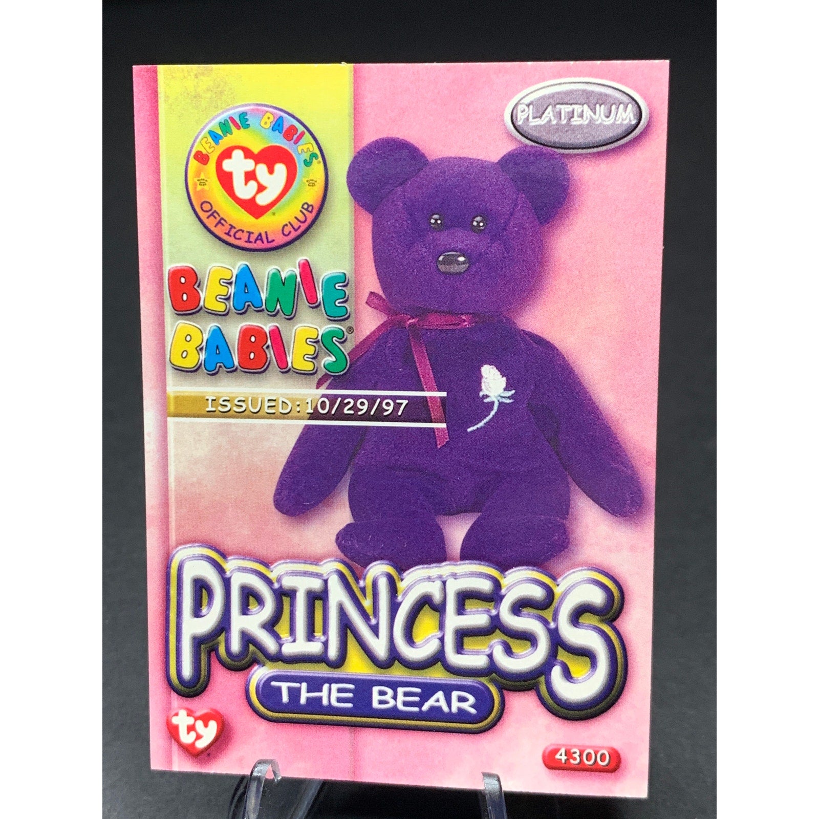 1999 Topps Ty Beanie Babies Platinum Horizontal Edition Cards Lot of 8