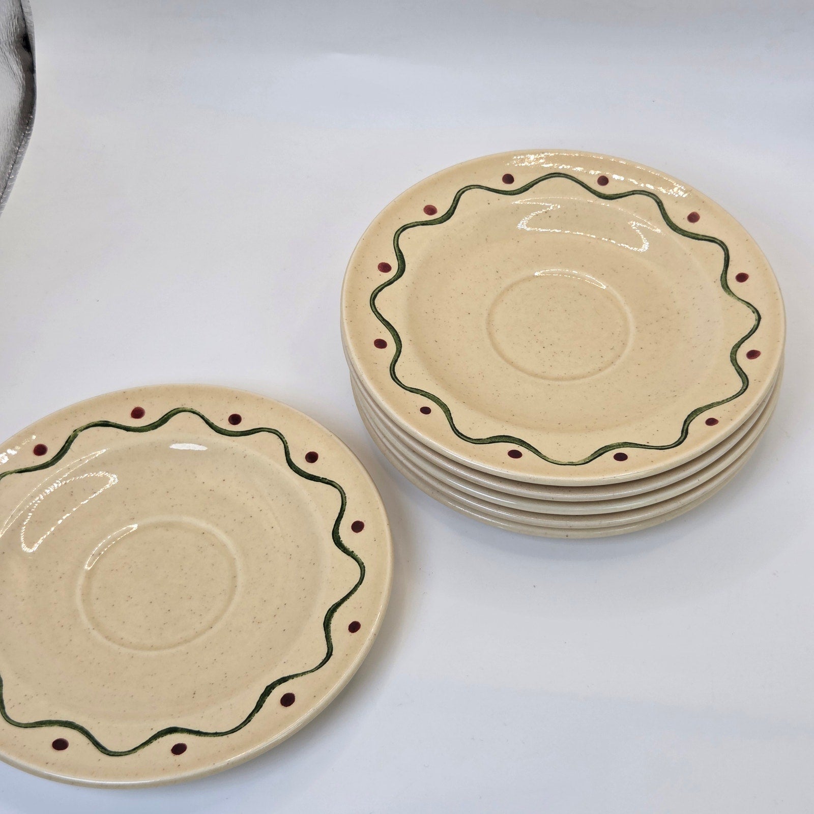 Metlox Poppytrail California Provincial Saucer Plates Set of 6 Vintage