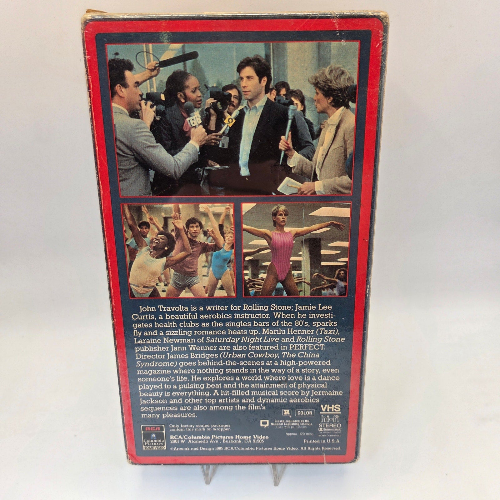 Perfect Sealed VHS 1985 John Travolta Jamie Lee Curtis RCA Columbia