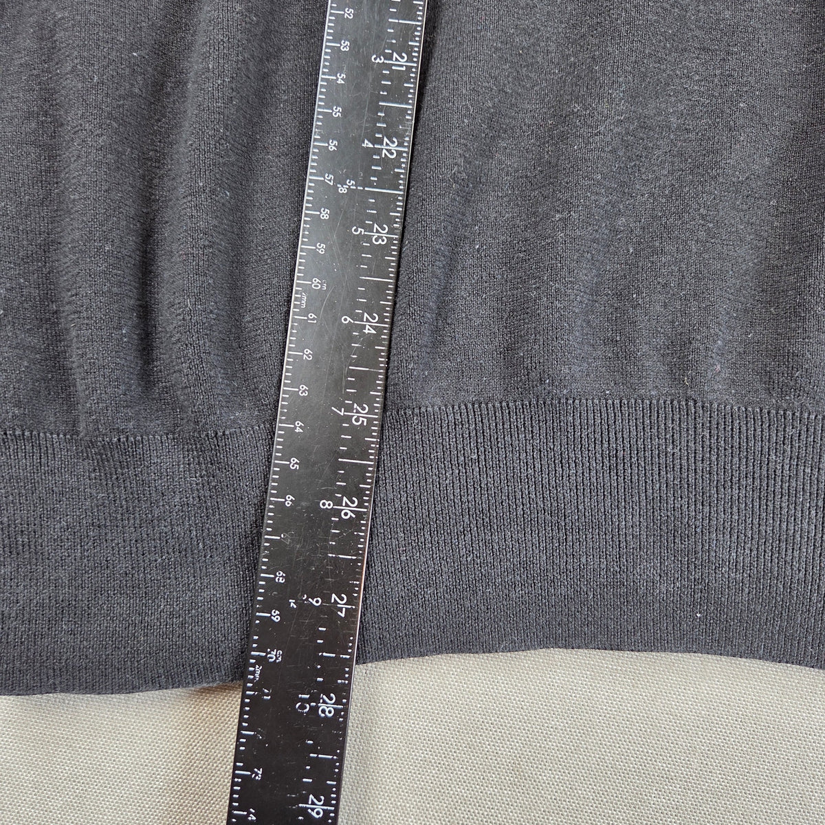 Polo Ralph Lauren Pima Cotton V Neck Sweater Mens XXL Black Purple Pony