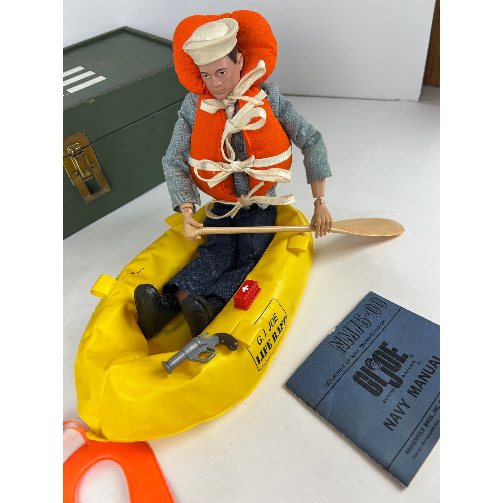 G.I. Joe 1970s Sea Rescue Lot Complete Figure Gear Footlocker Hasbro