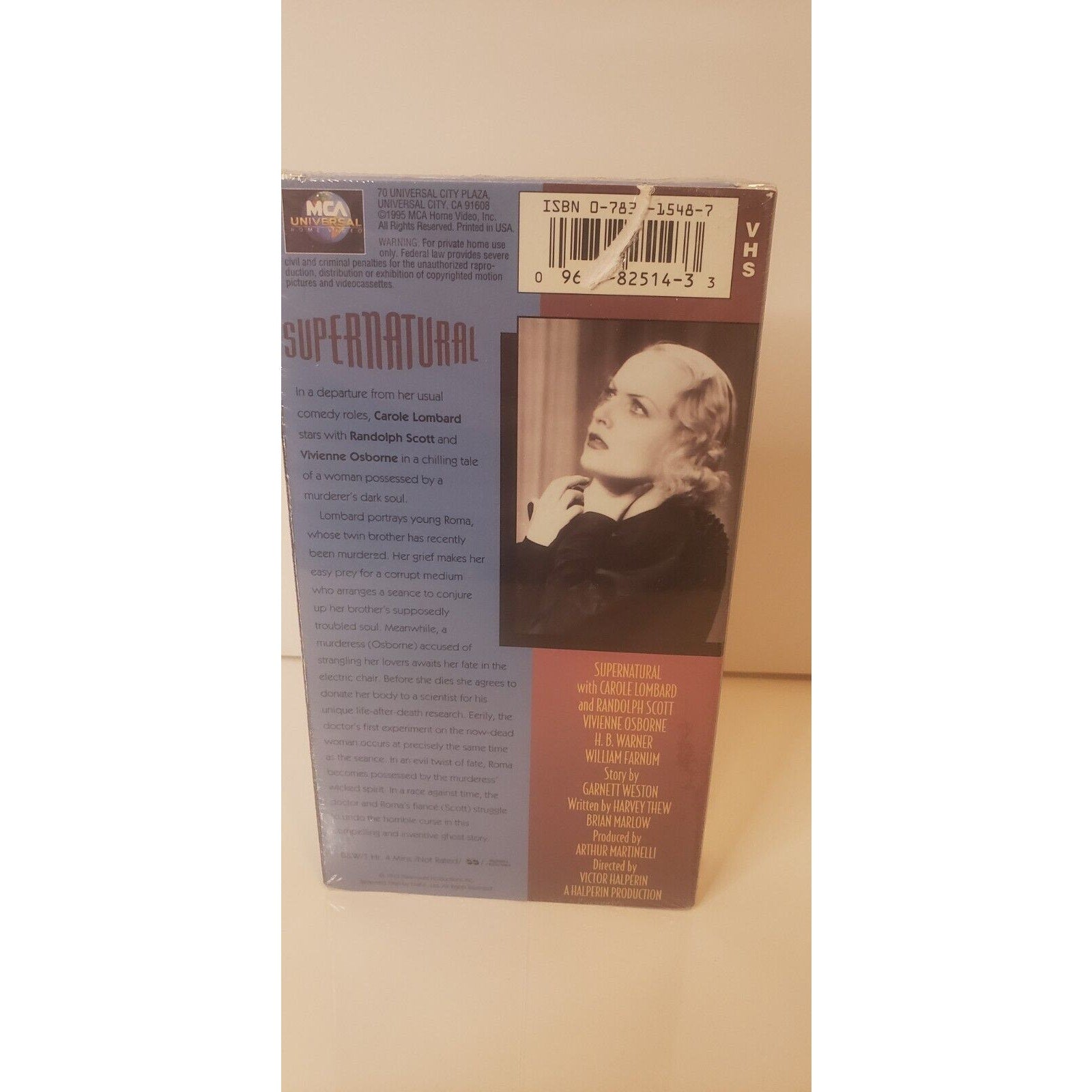 Supernatural 1933 (VHS, 1995) New Sealed
