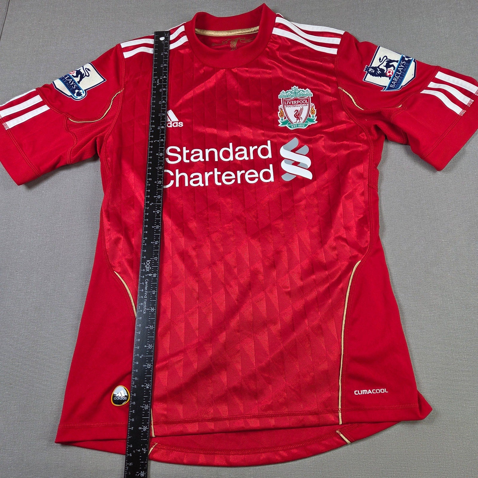 Adidas Liverpool FC Andy Carroll 9 ClimaCool Soccer Jersey Small EPL 2012