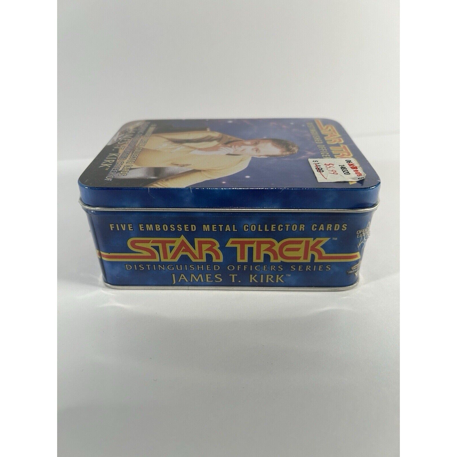 1997 Star Trek: James T. Kirk Collectable Metal Card Set Of 5 Embossed Cards ++