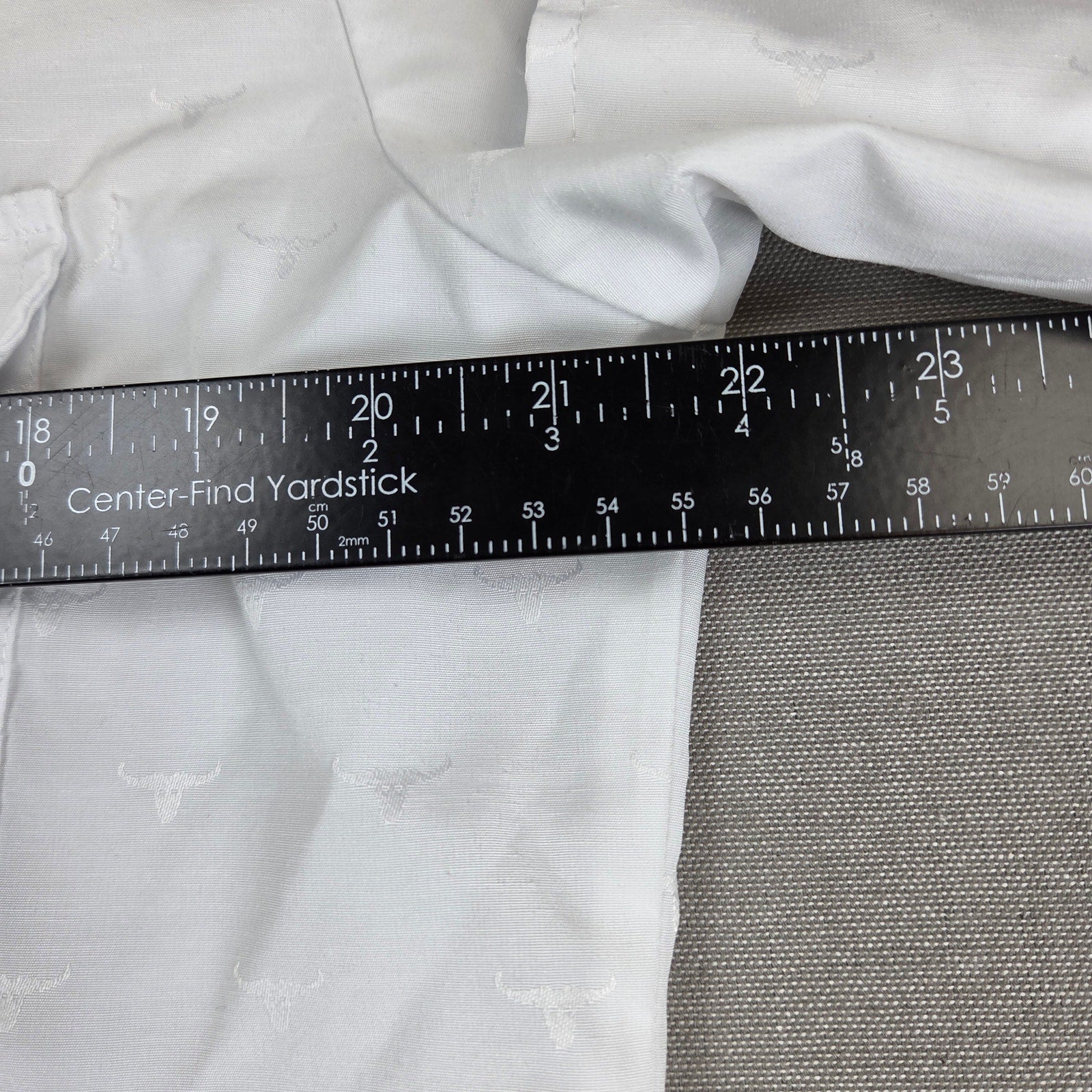 Roper Mens MT Medium Tall White Longhorn Jacquard Pearl Snap Western Shirt