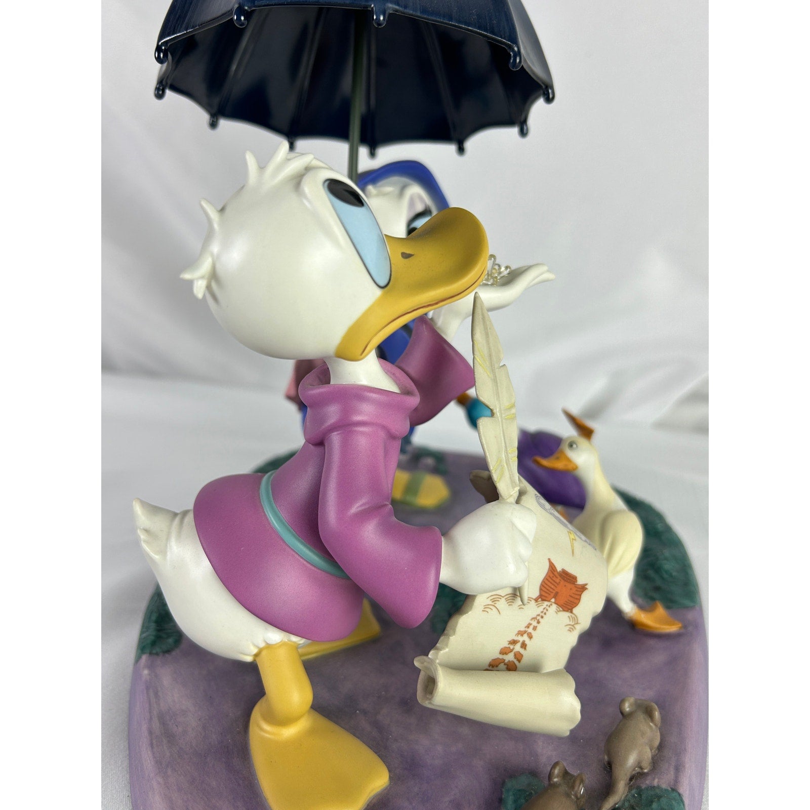 WDCC Disney Fantasia 2000 Donald Daisy Rain Scene Figurine Repair