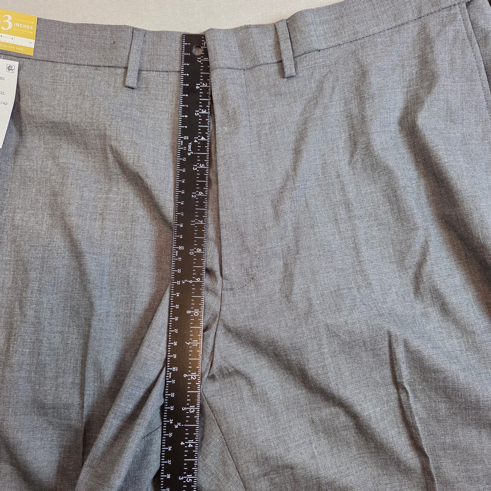 Haggar Premium Stretch Dress Pants 38x32 Classic Fit Gray NWT Suit Separate